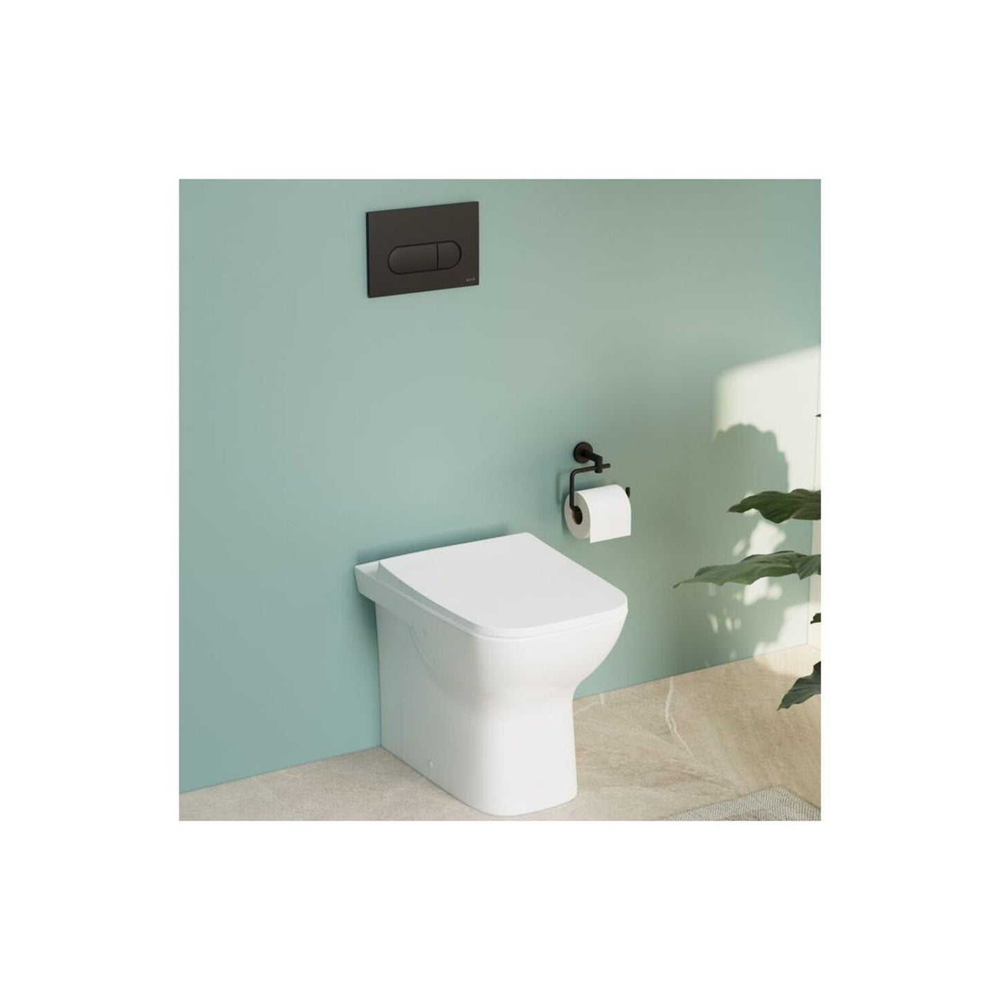VitrA S20 Square SmoothFlush Back to Wall Pan Only - White