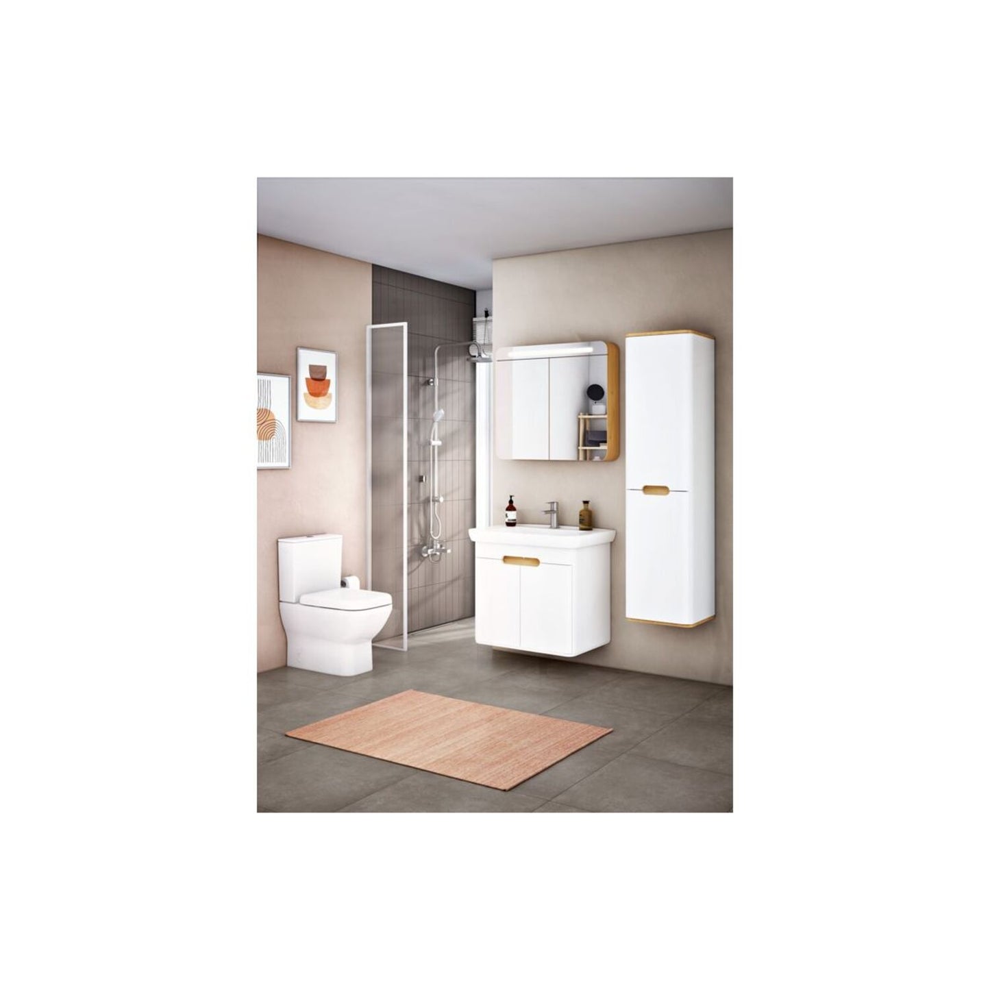 VitrA Integra Square Soft Close Toilet Seat - White