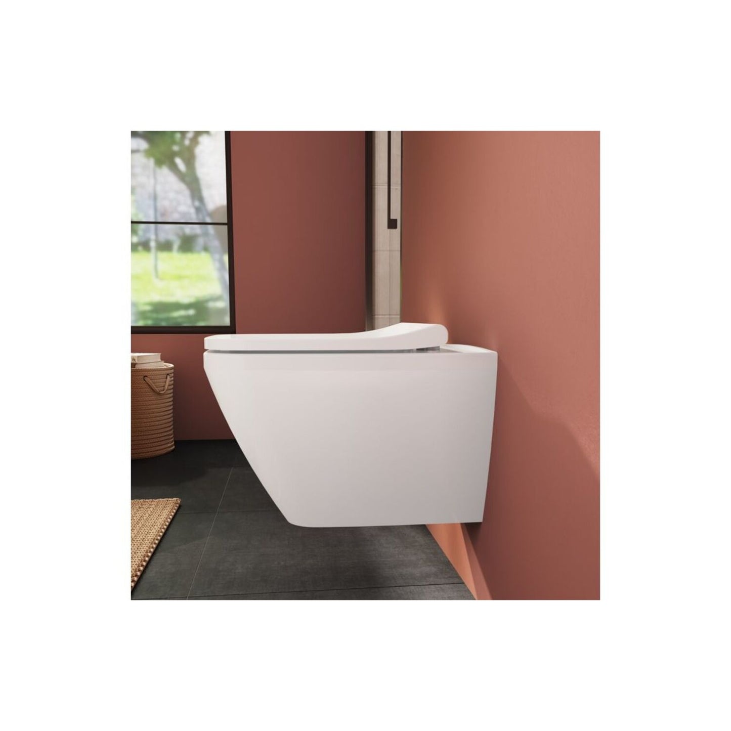 VitrA Integra Square Soft Close Slim Toilet Seat - White