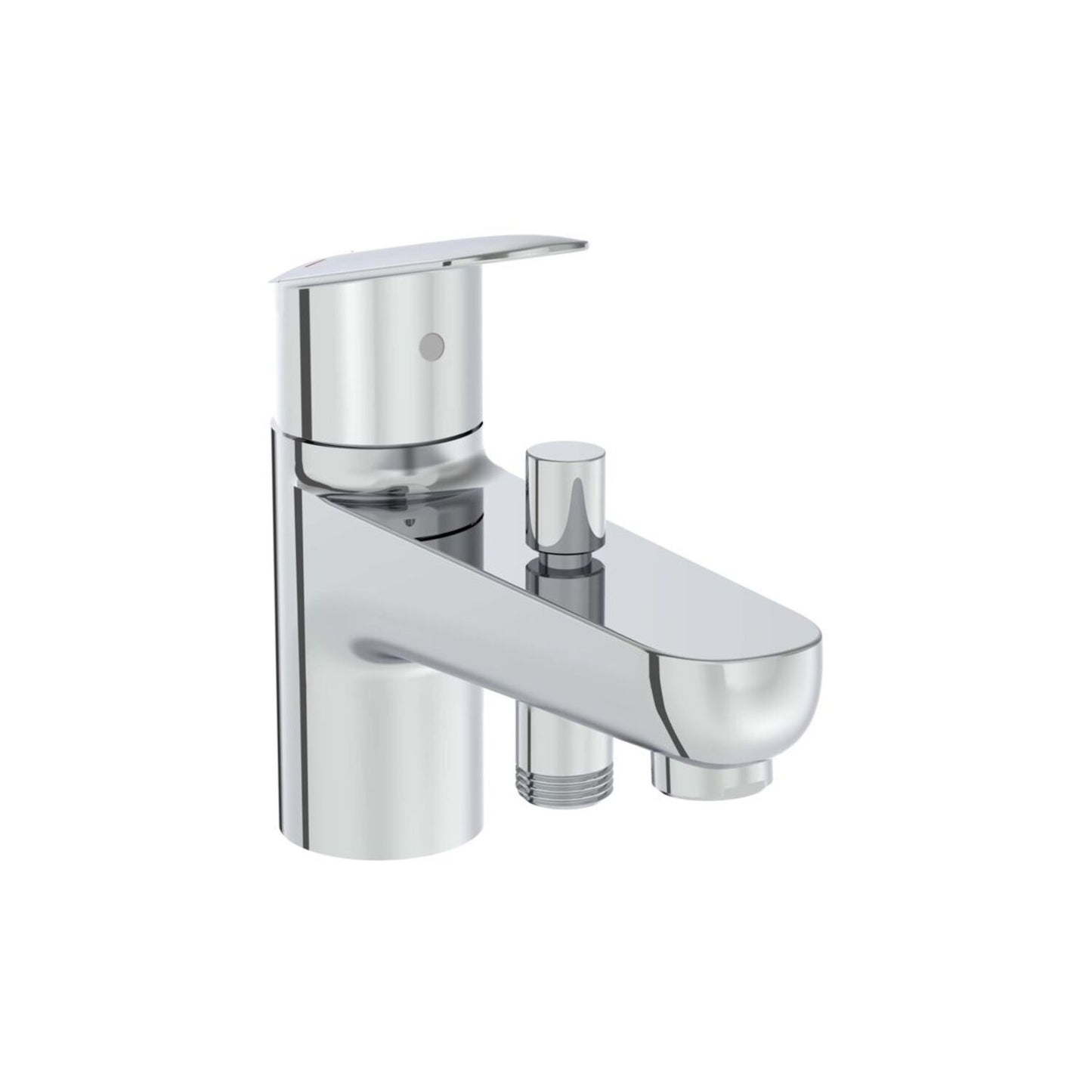 VitrA Flow Round Monohole Bath/Shower Mixer - Chrome