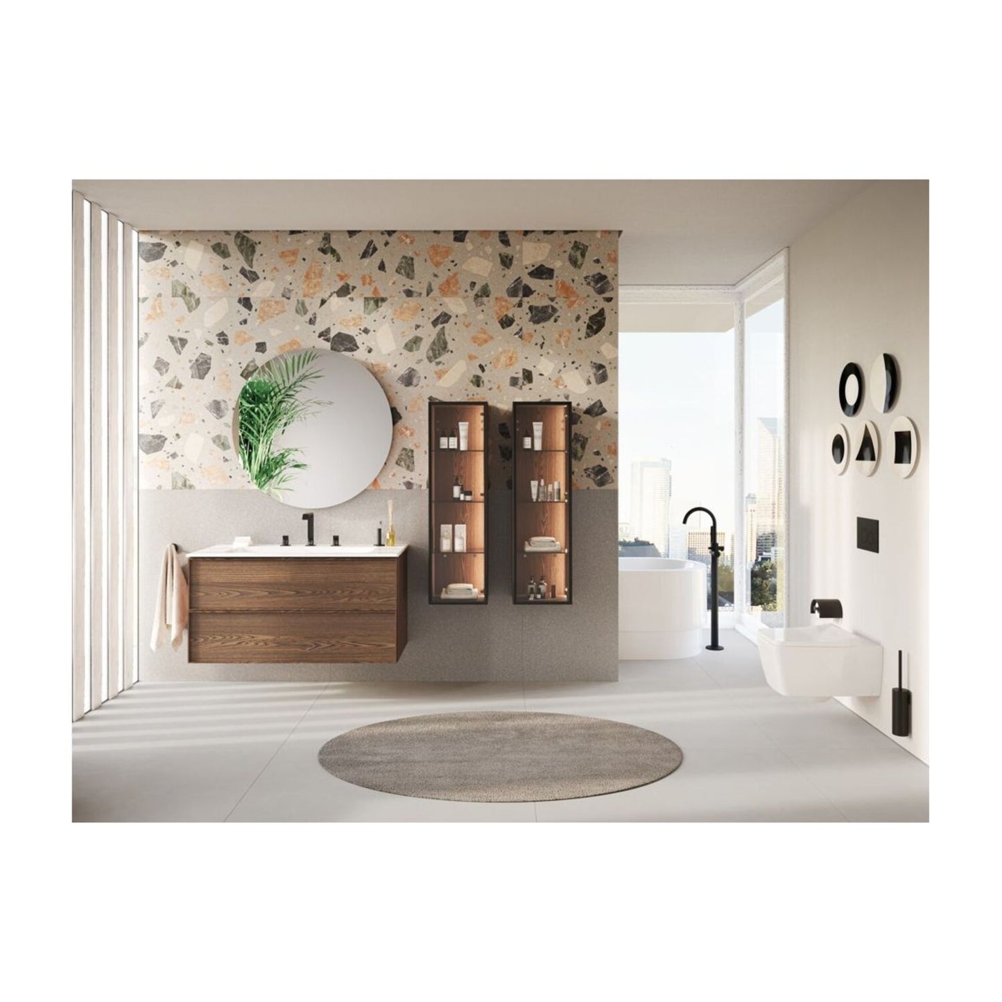 Vitra Origin Classic Floor Standing Bath/Shower Mixer
