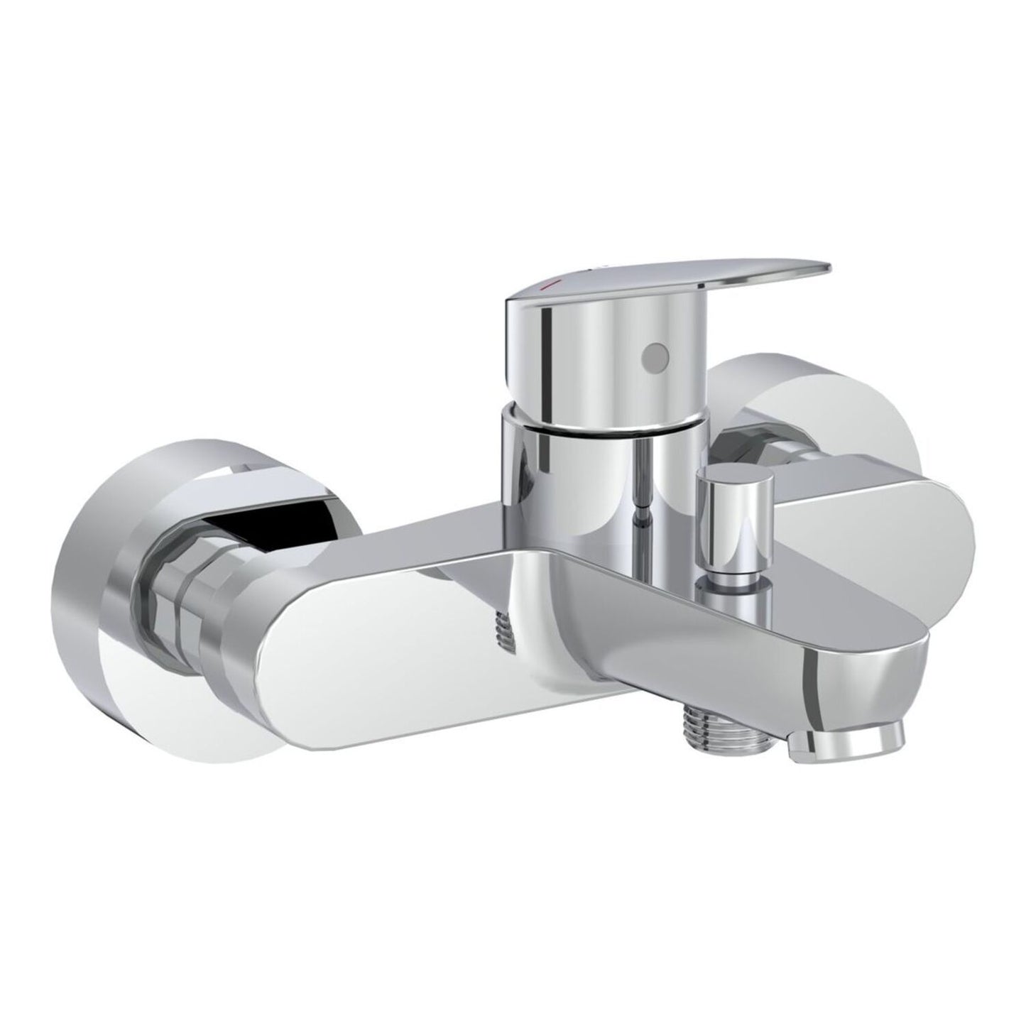 VitrA Flow Round Wall Mounted Bath/Shower Mixer - Chrome