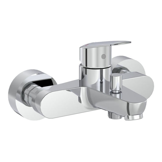 VitrA Flow Round Wall Mounted Bath/Shower Mixer - Chrome