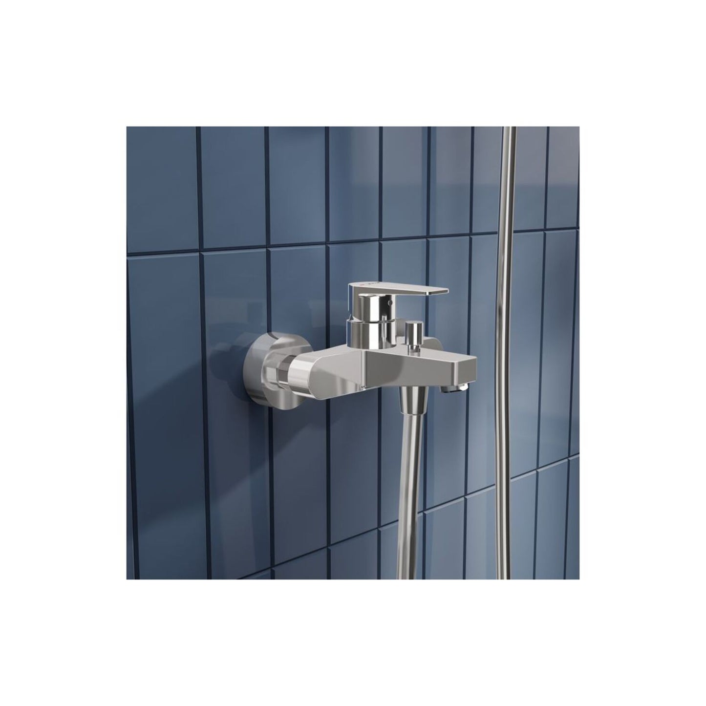 Vitra Flow Square Wall Mounted Bath/Shower Mixer