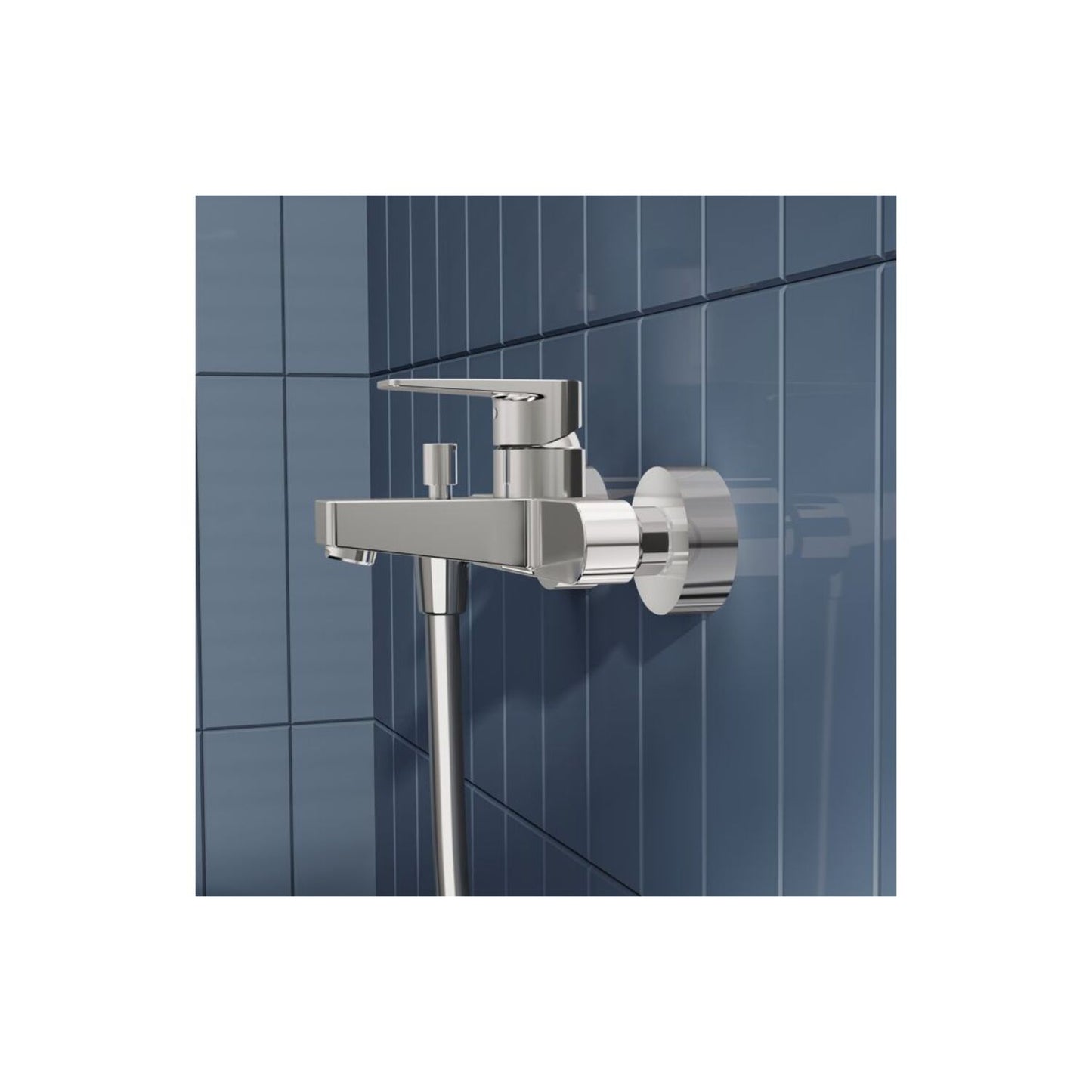 Vitra Flow Square Wall Mounted Bath/Shower Mixer