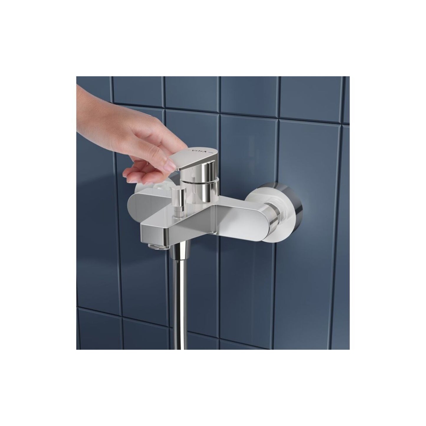 Vitra Flow Square Wall Mounted Bath/Shower Mixer