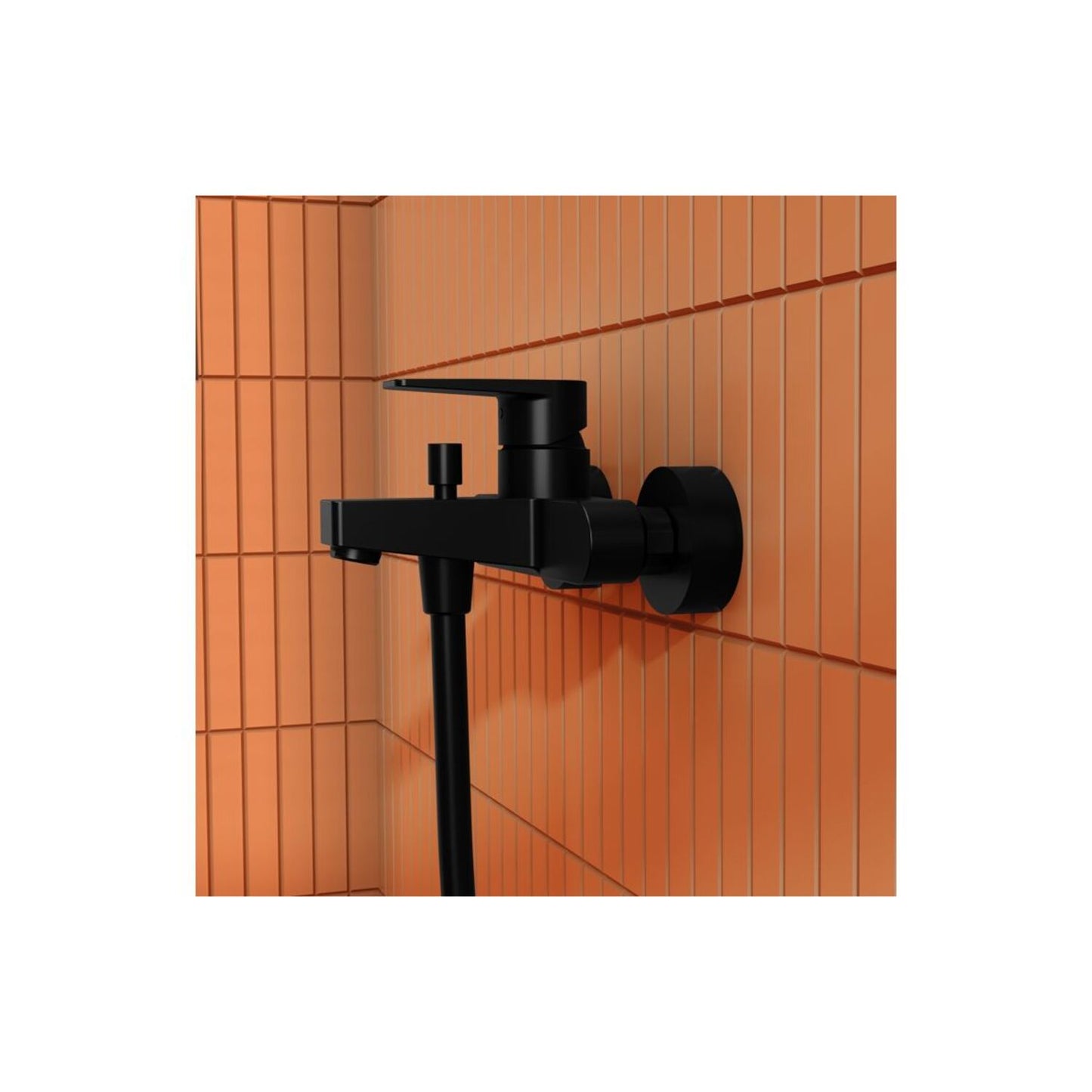 Vitra Flow Square Wall Mounted Bath/Shower Mixer