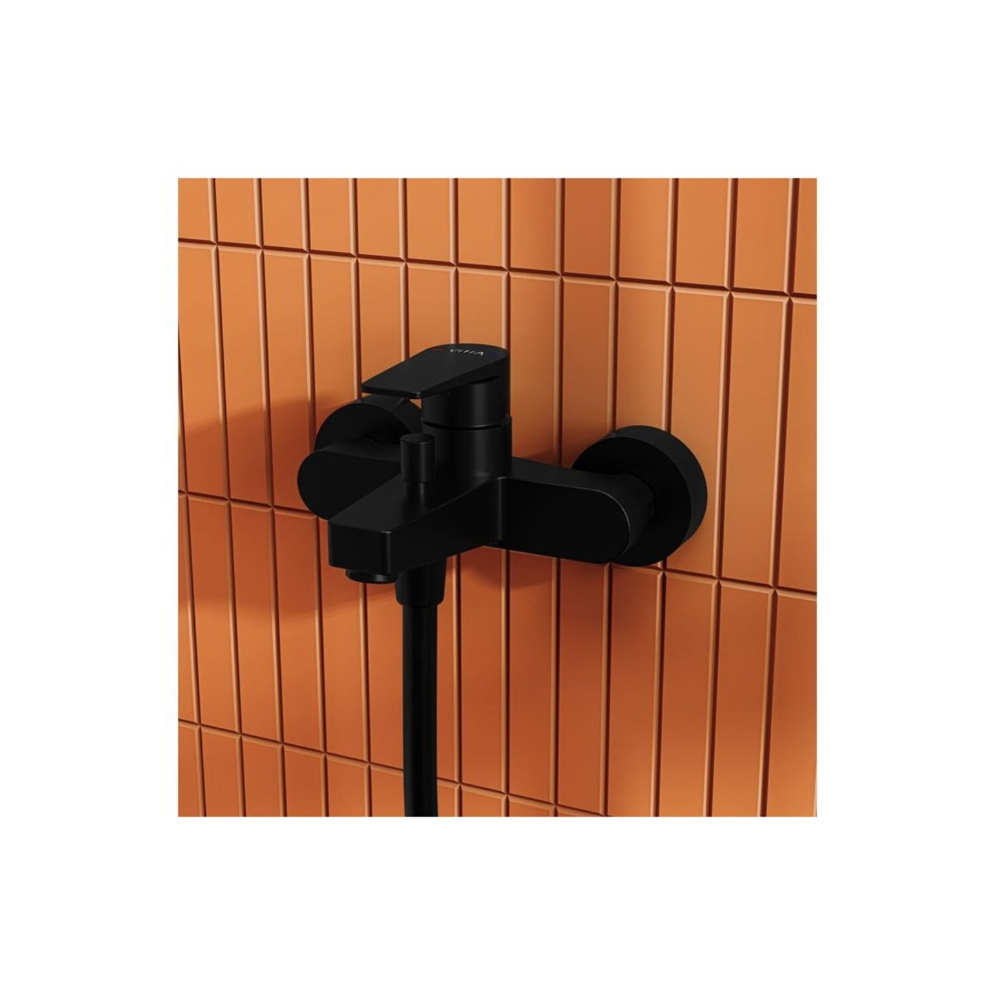 Vitra Flow Square Wall Mounted Bath/Shower Mixer