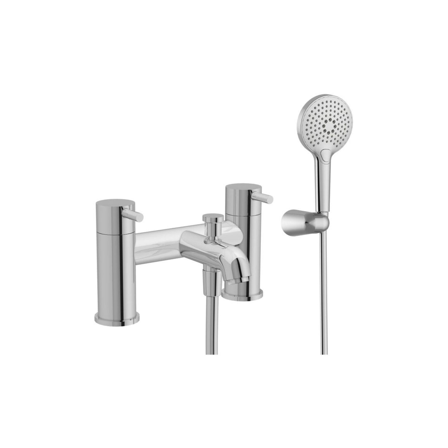 VitrA Minimax S 2-Hole Bath/Shower Mixer - Chrome