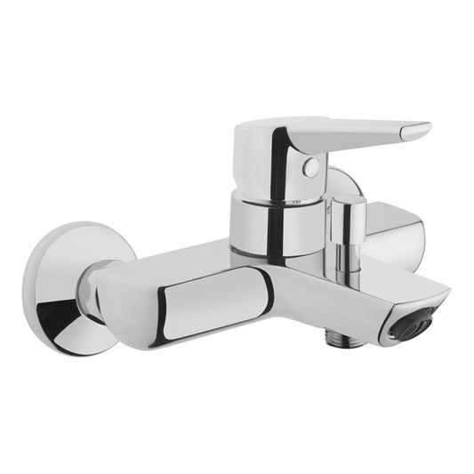 VitrA Solid S Wall Mounted Bath/Shower Mixer - Chrome