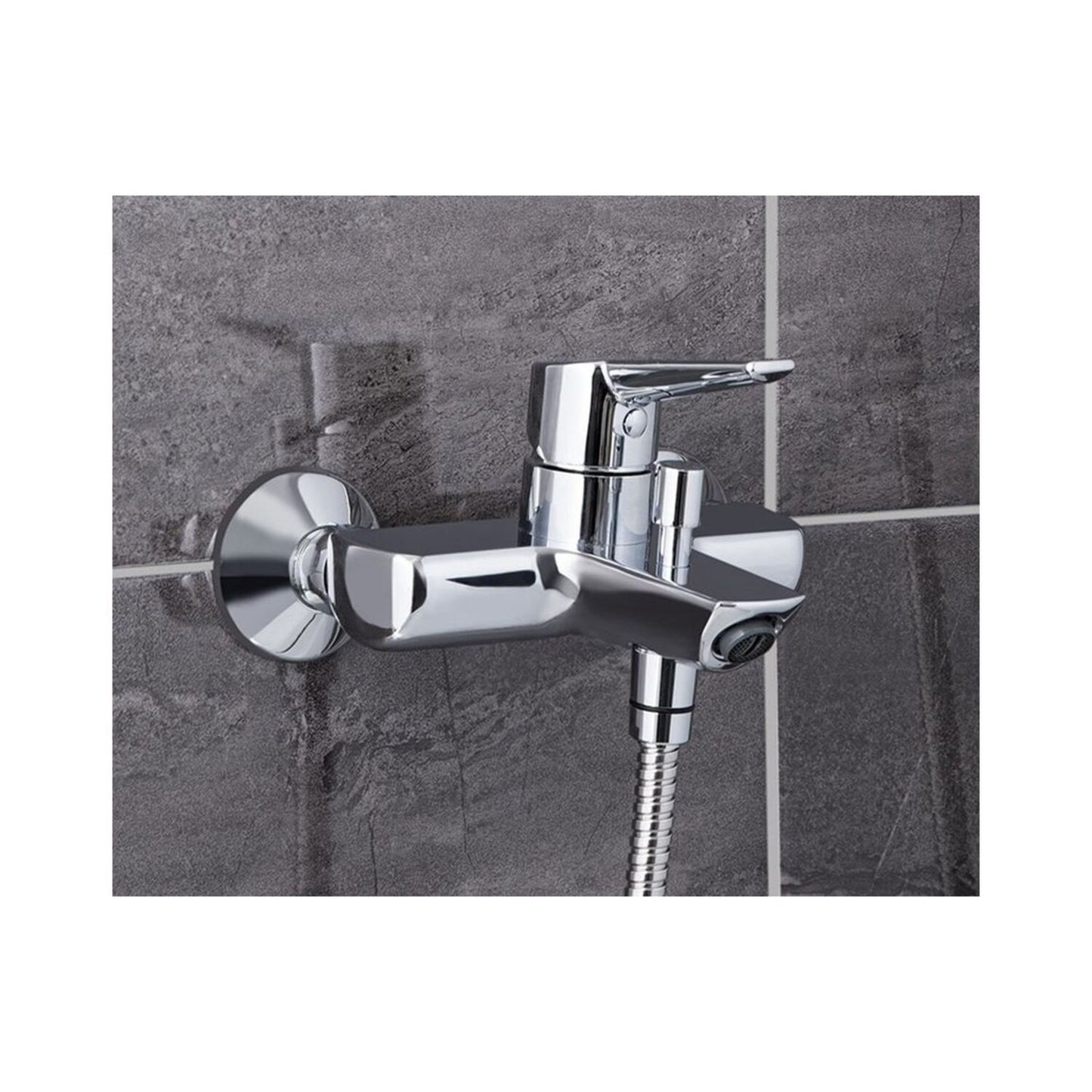 VitrA Solid S Wall Mounted Bath/Shower Mixer - Chrome