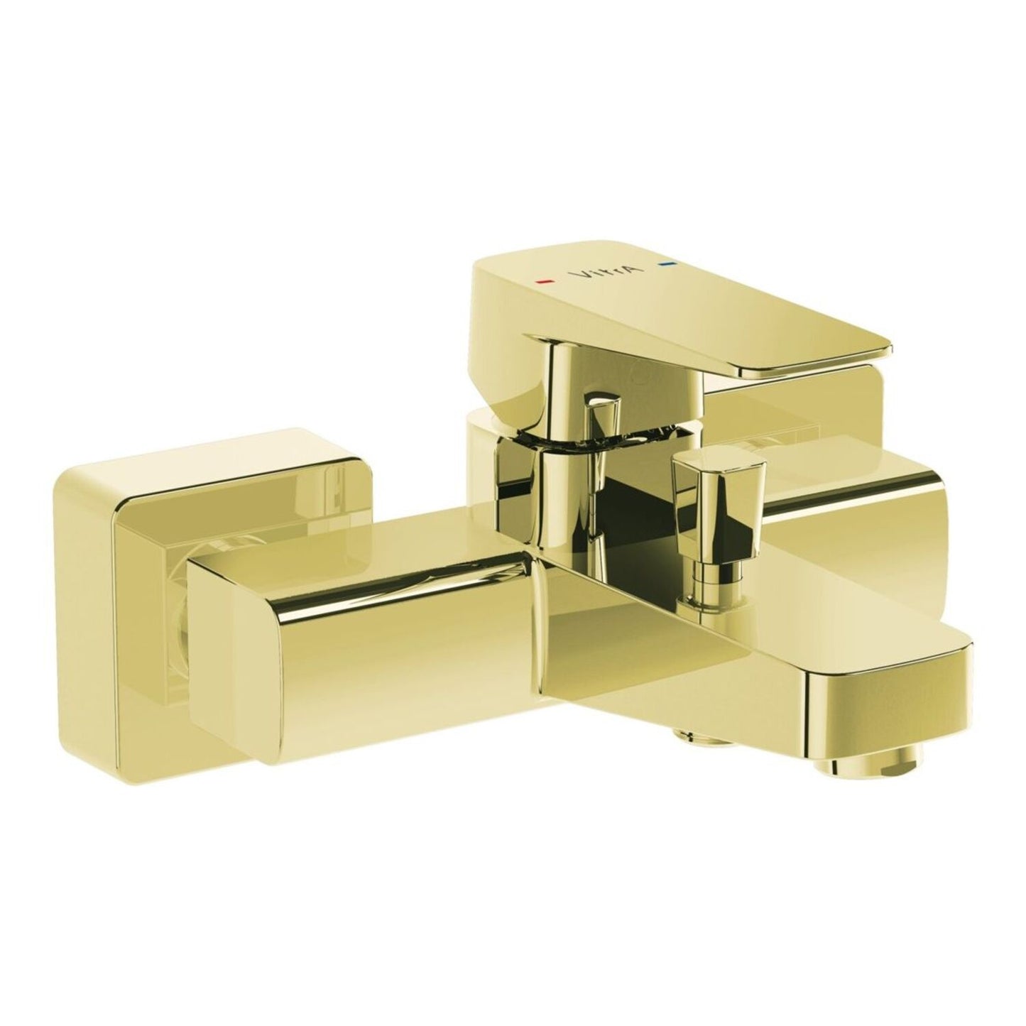 Vitra Root Square Wall Mounted Bath/Shower Mixer