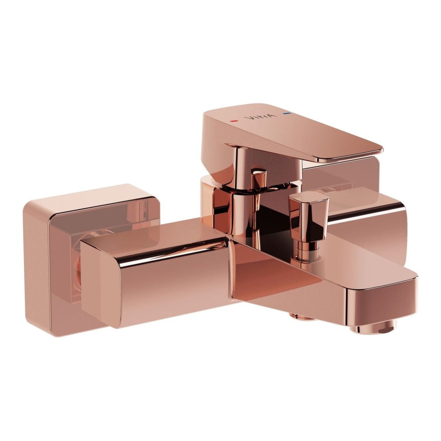 Vitra Root Square Wall Mounted Bath/Shower Mixer
