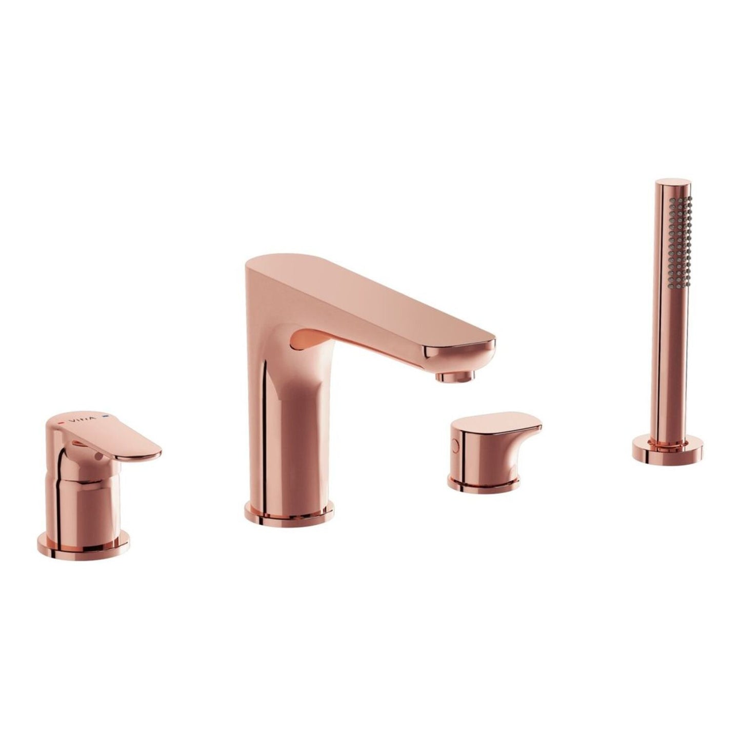 Vitra Root Round 4-Hole Bath/Shower Mixer