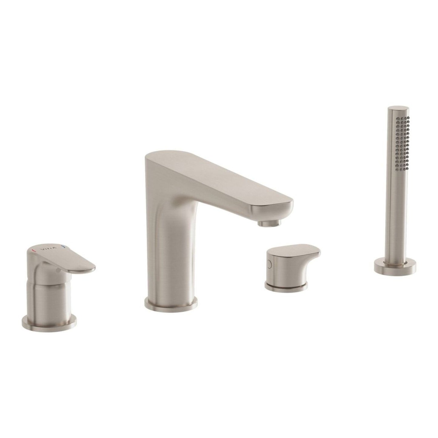 Vitra Root Round 4-Hole Bath/Shower Mixer