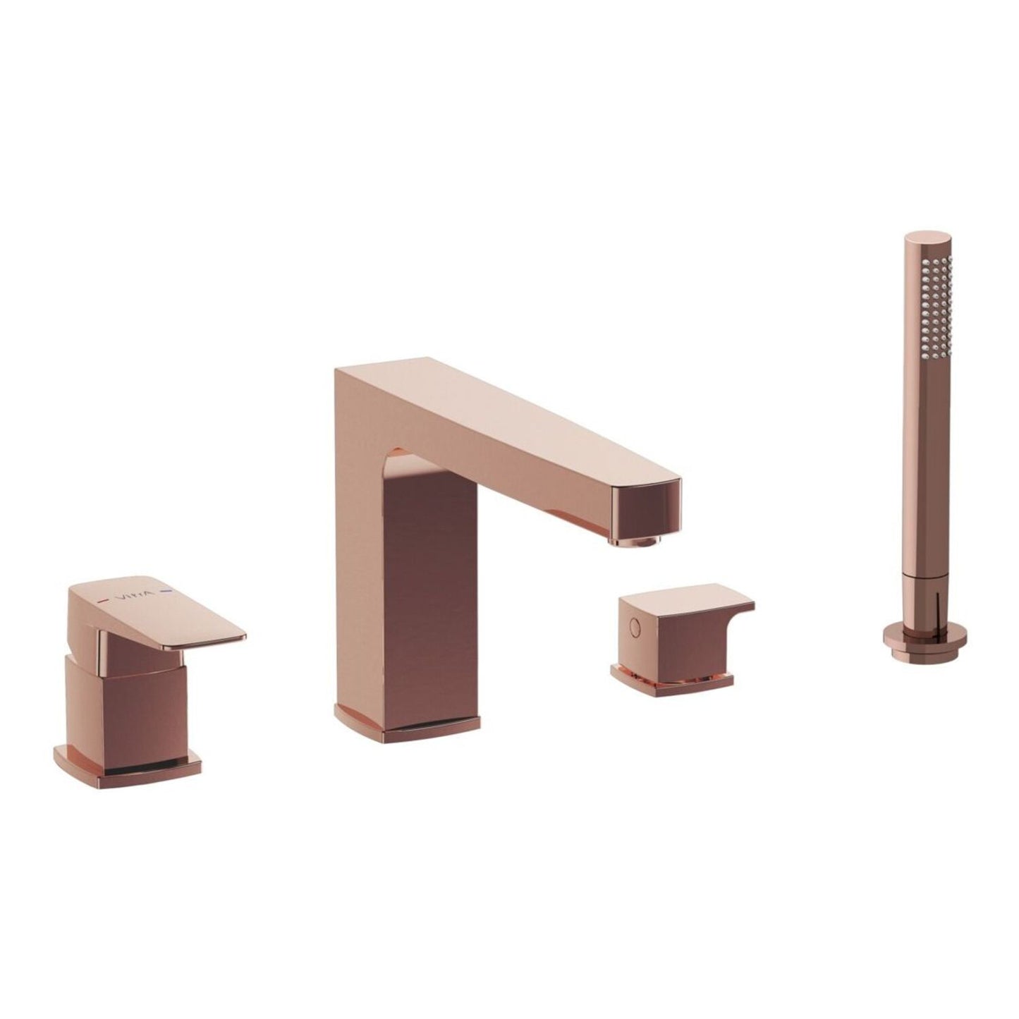 Vitra Root Square 4-Hole Bath/Shower Mixer