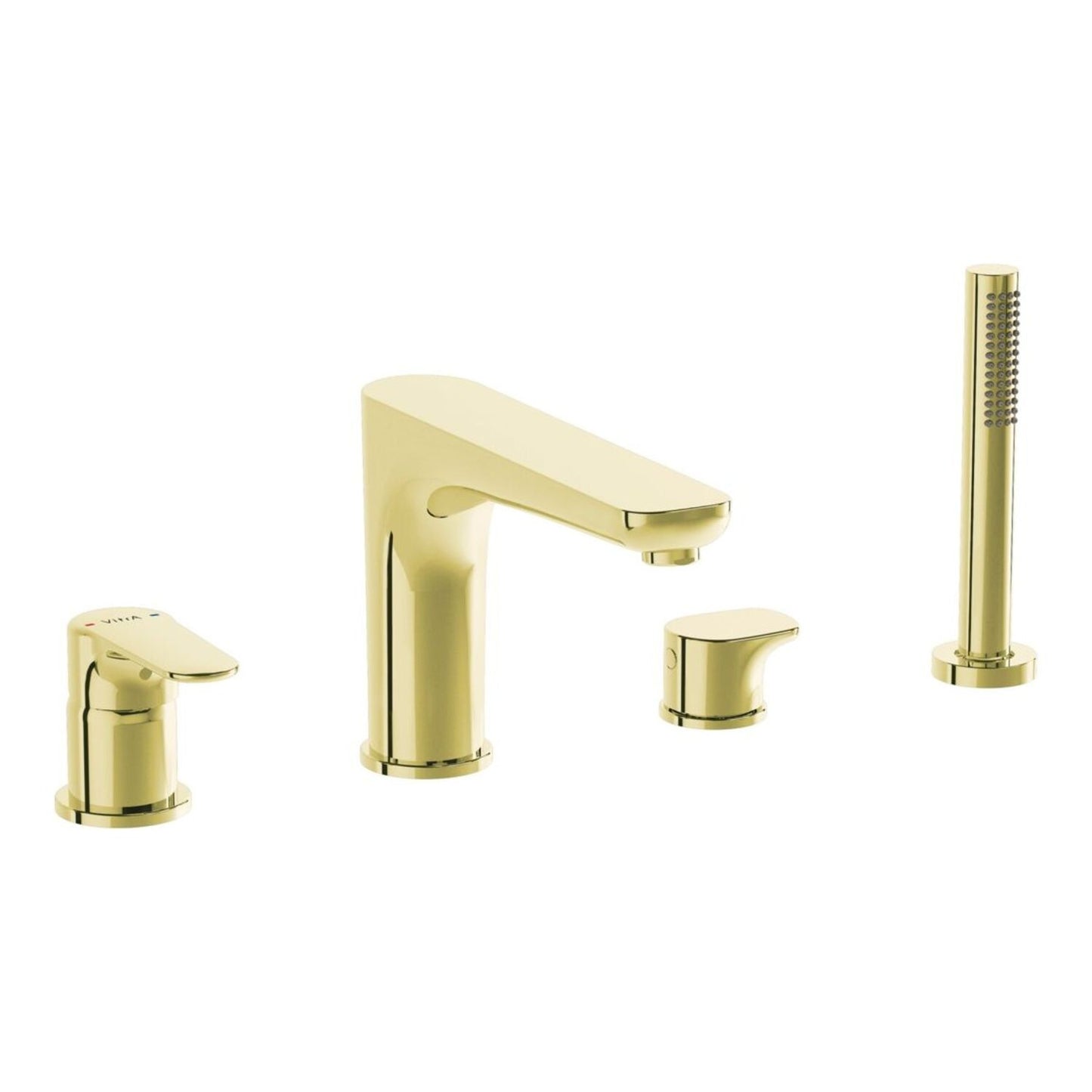 Vitra Root Round 4-Hole Bath/Shower Mixer