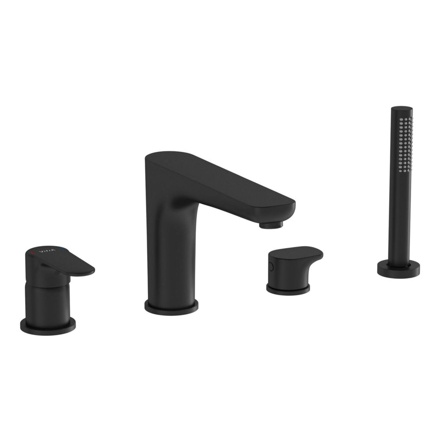 Vitra Root Round 4-Hole Bath/Shower Mixer