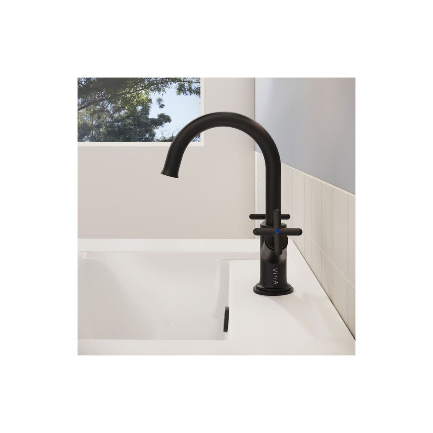 Vitra Origin Classic Basin Mixer (Cross Handles)