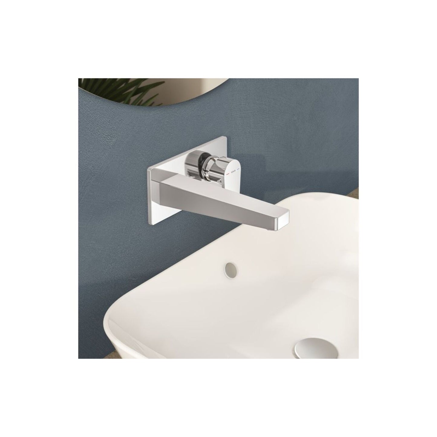 Vitra Flow Square Wall Mounted Basin Mixer