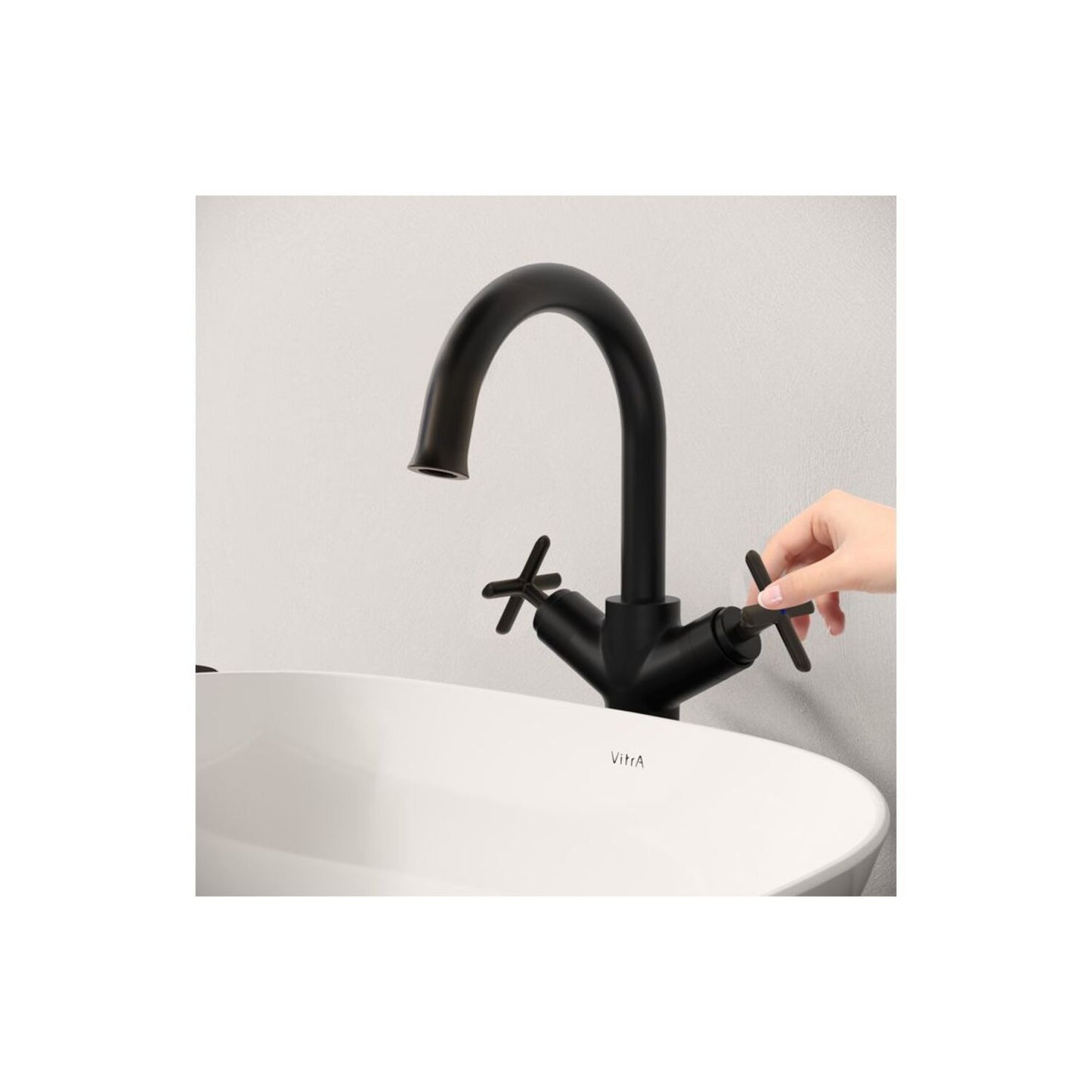 Vitra Origin Classic Tall Basin Mixer (Cross Handles)