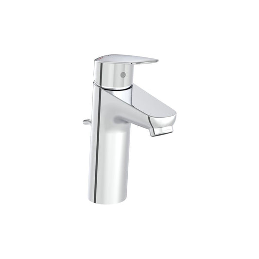 VitrA Flow Round Large Basin Mixer w/Waste Lever - Chrome