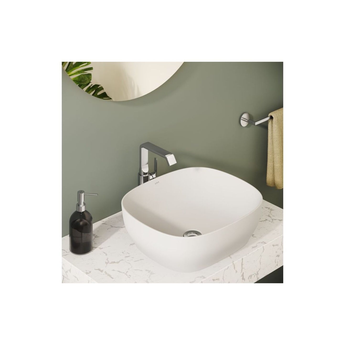 Vitra Suit Tall Basin Mixer (Side Handle)