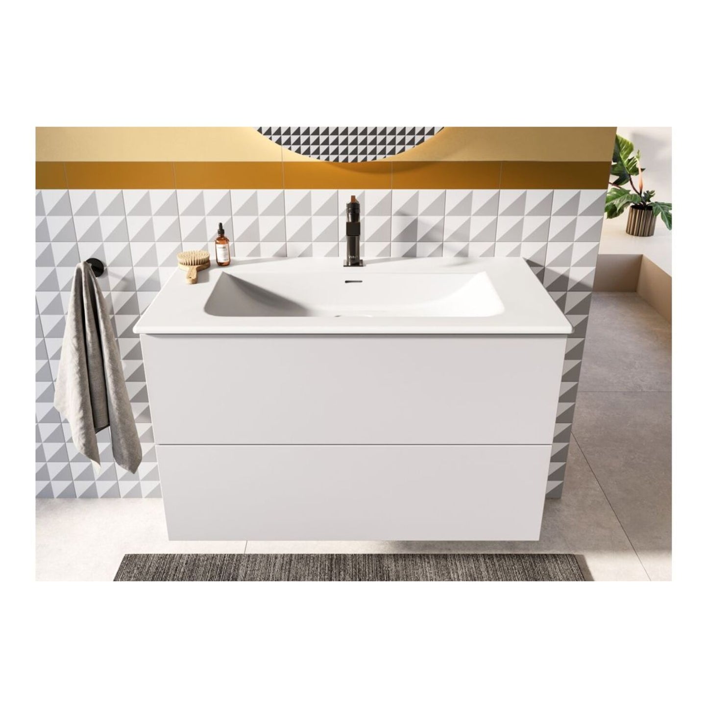 Vitra Suit Basin Mixer (Top Handle)