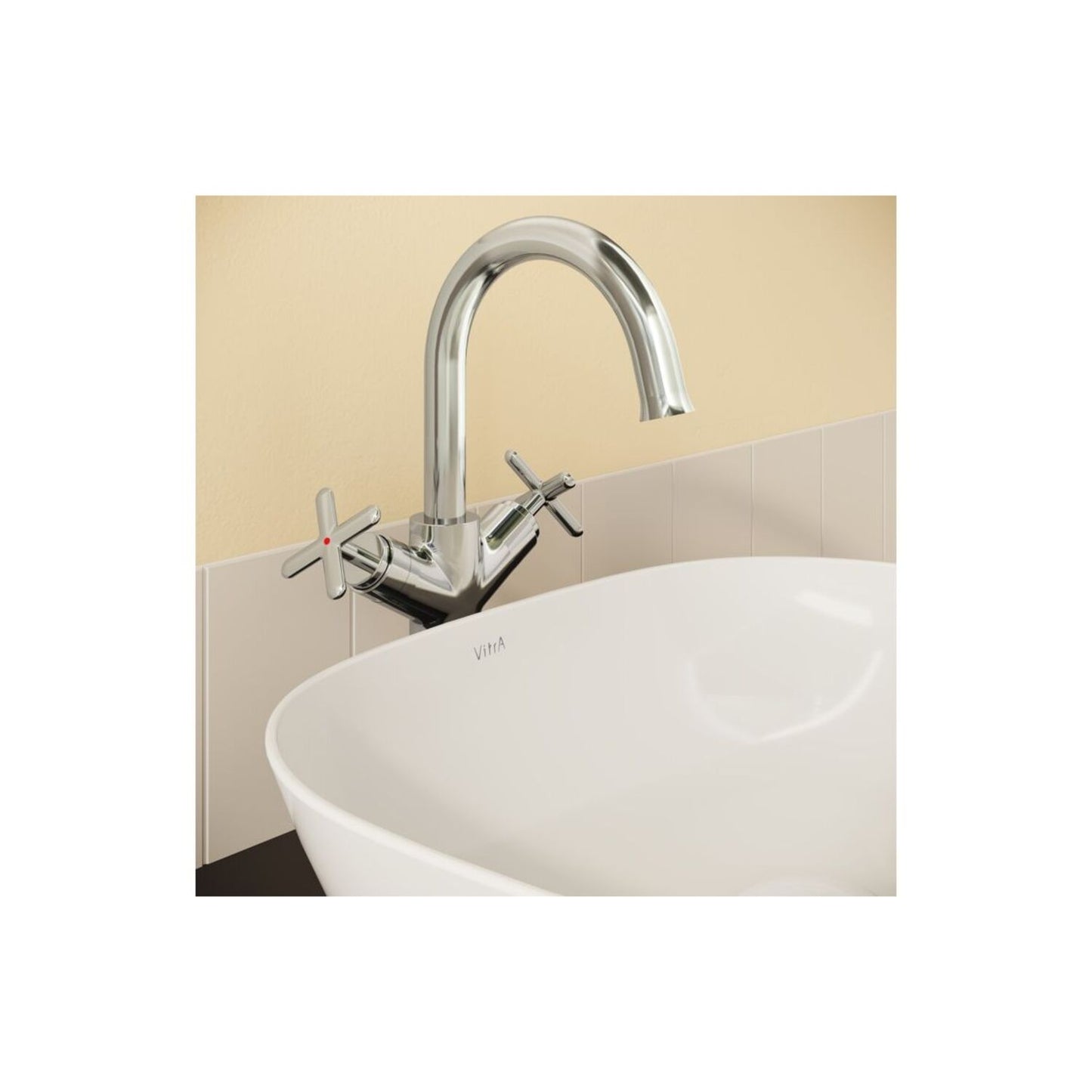 Vitra Origin Classic Tall Basin Mixer (Cross Handles)