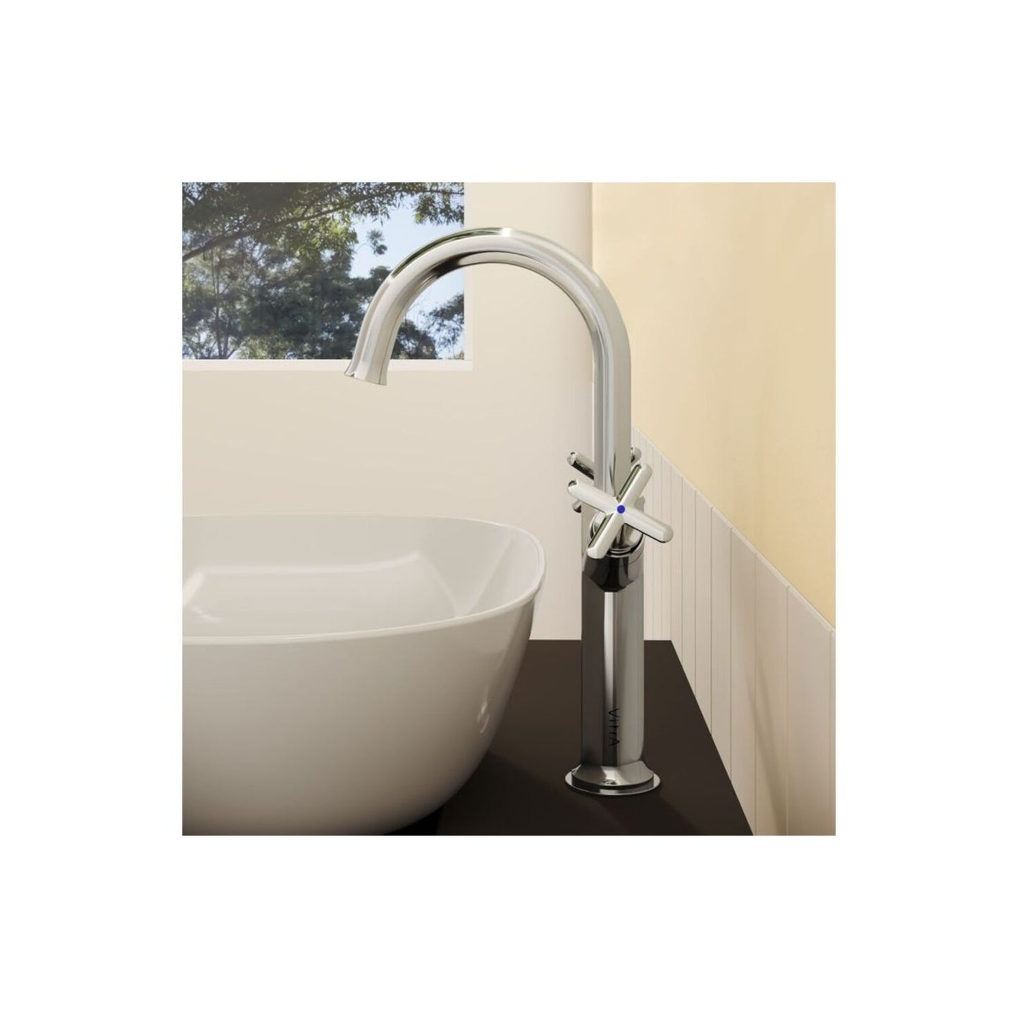 Vitra Origin Classic Tall Basin Mixer (Cross Handles)