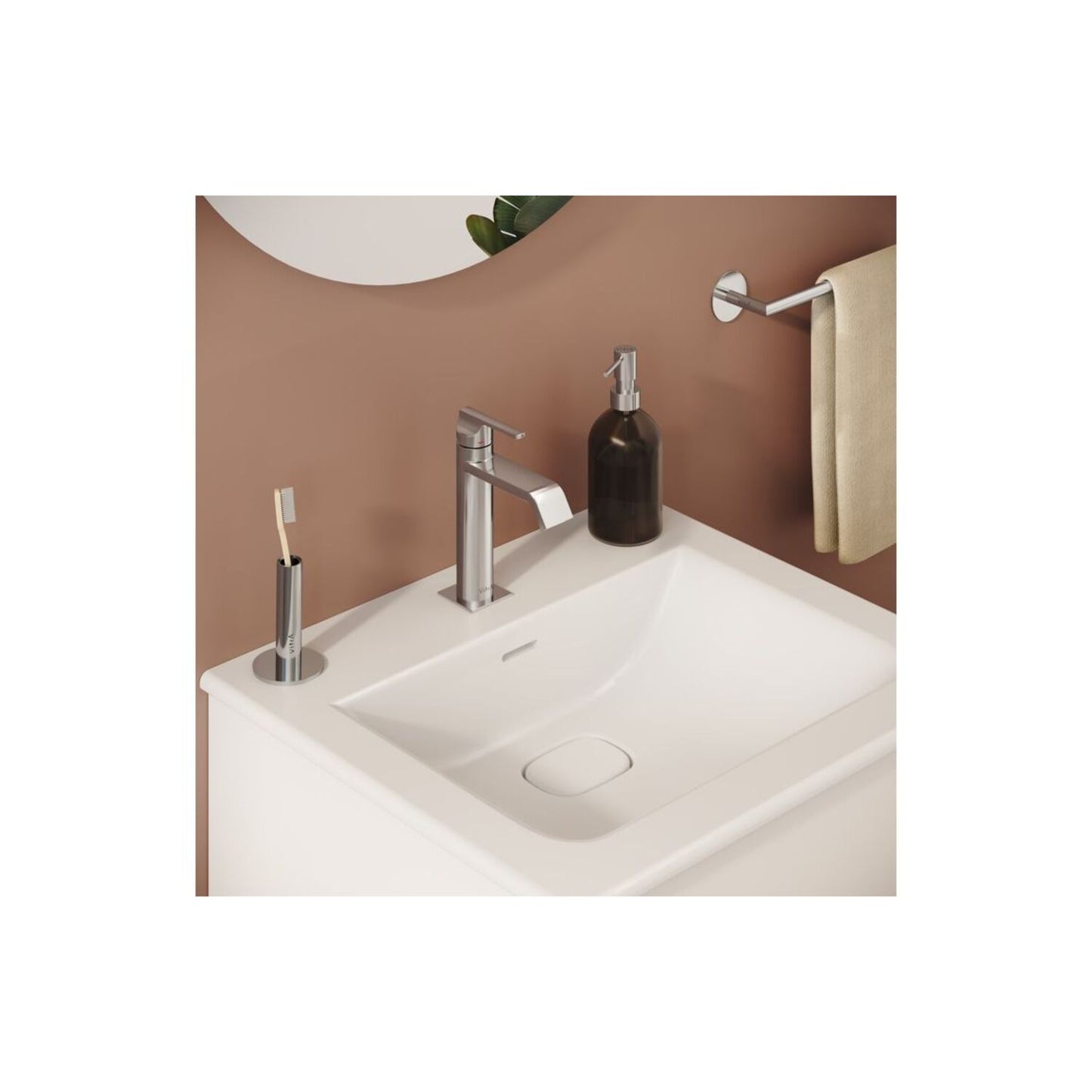 Vitra Suit Basin Mixer (Top Handle)