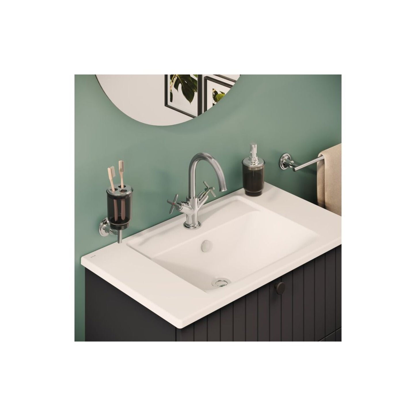 Vitra Origin Classic Basin Mixer (Cross Handles)