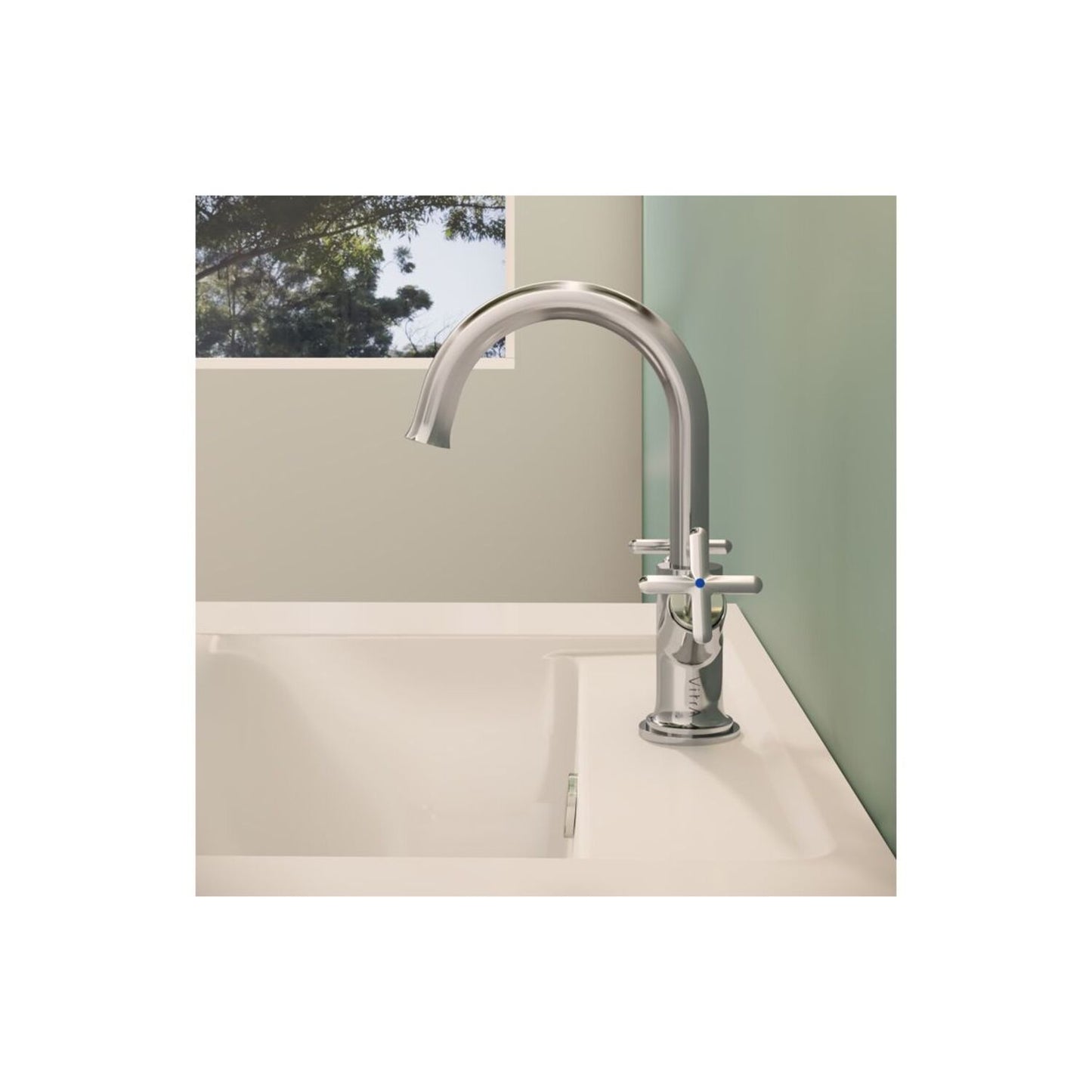 Vitra Origin Classic Basin Mixer (Cross Handles)