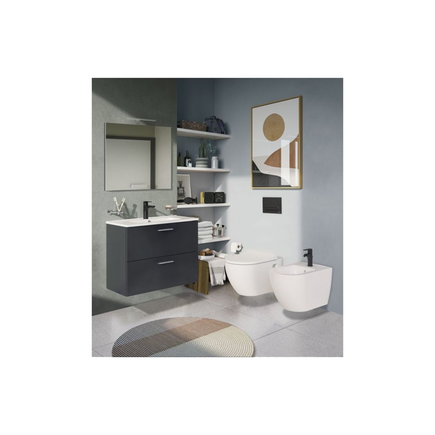 Vitra Root Round Bidet Mixer