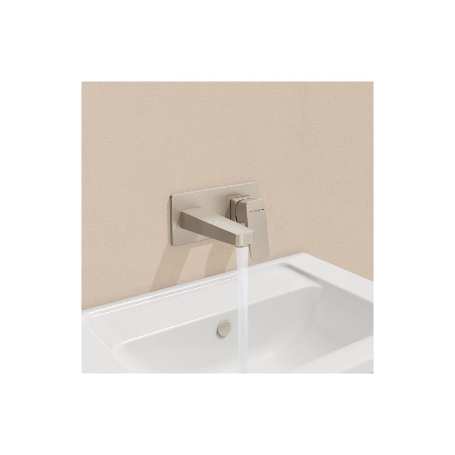 Vitra Root Square Wall Mounted Basin Mixer