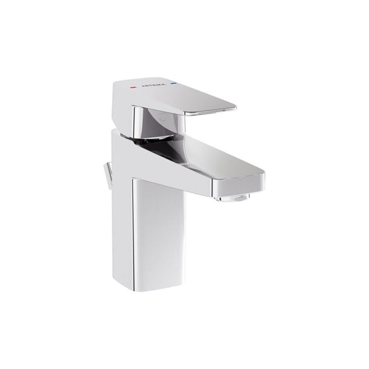 Vitra Root Square Compact Basin Mixer W/Waste Lever