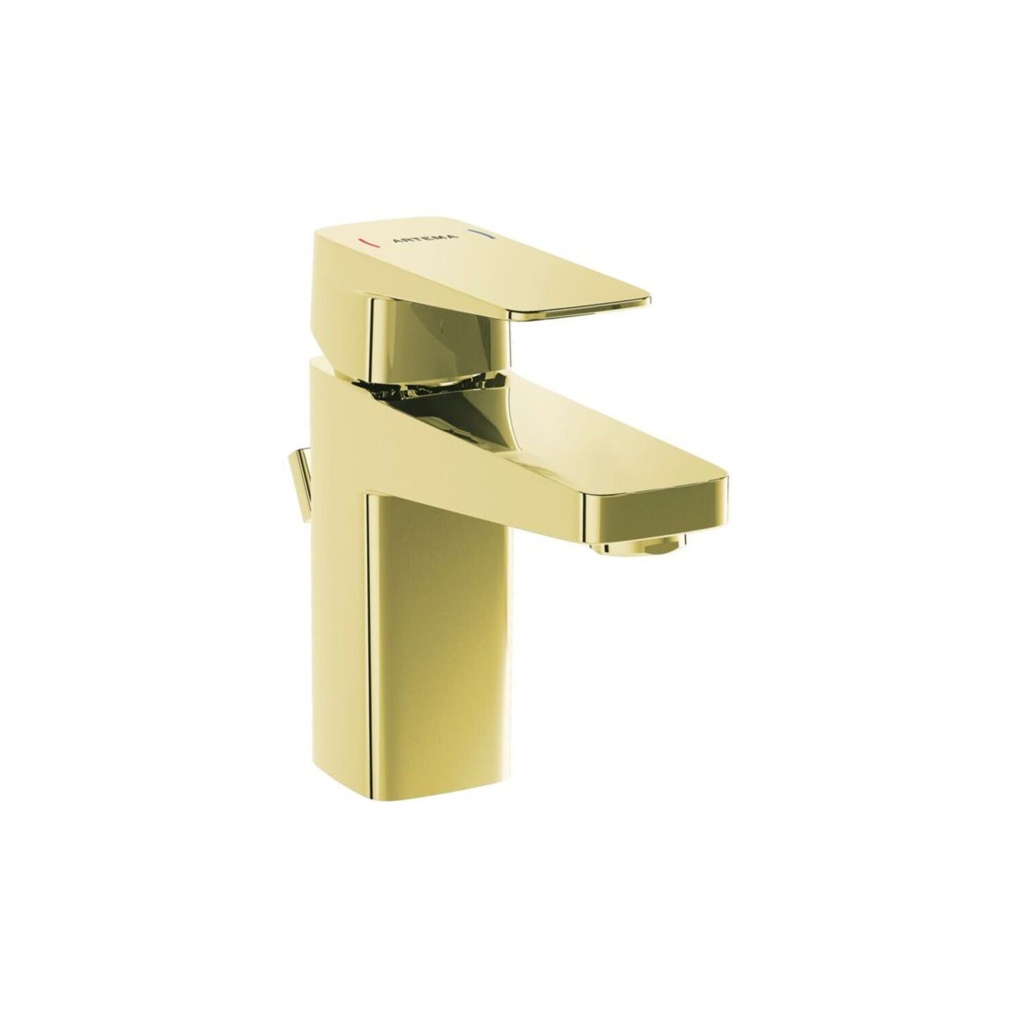 Vitra Root Square Compact Basin Mixer W/Waste Lever