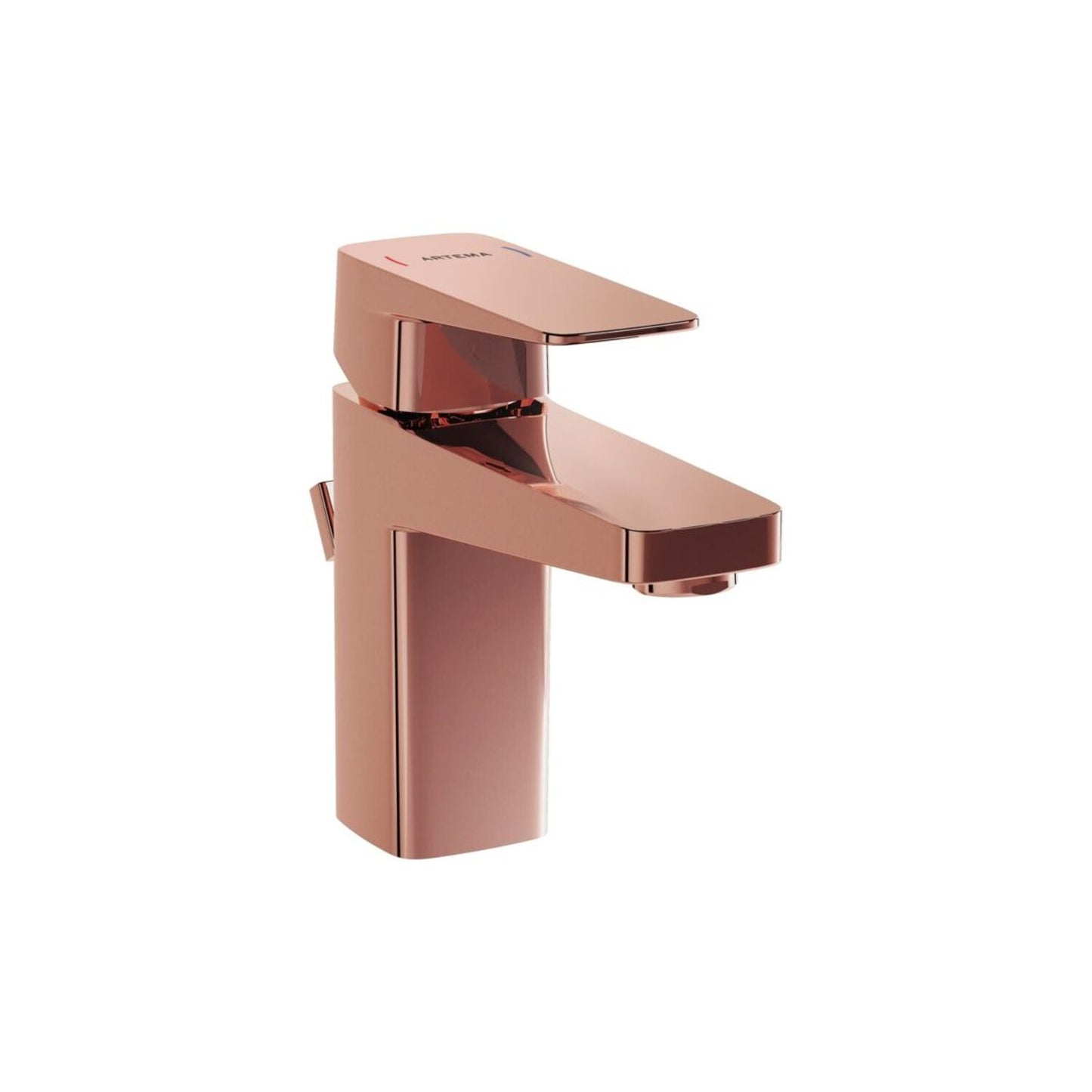 Vitra Root Square Compact Basin Mixer W/Waste Lever