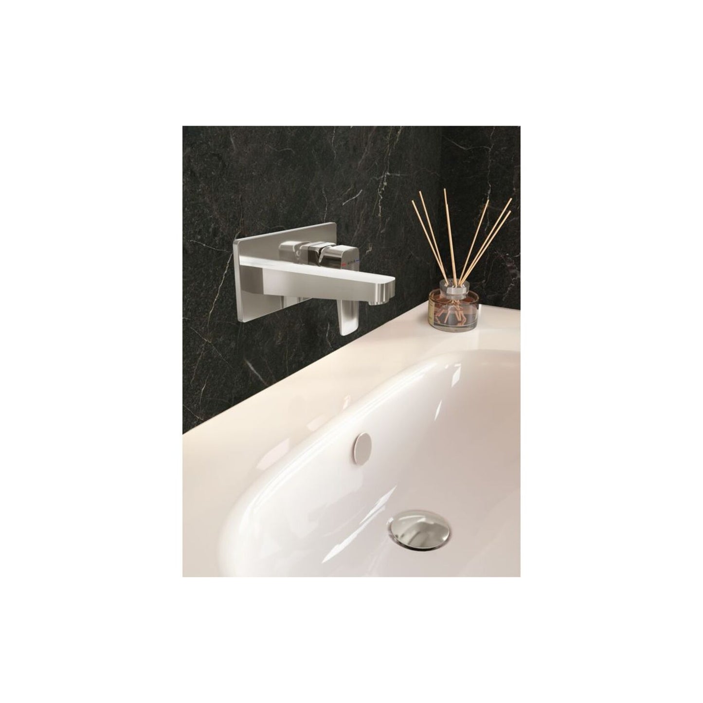 Vitra Root Square Wall Mounted Basin Mixer