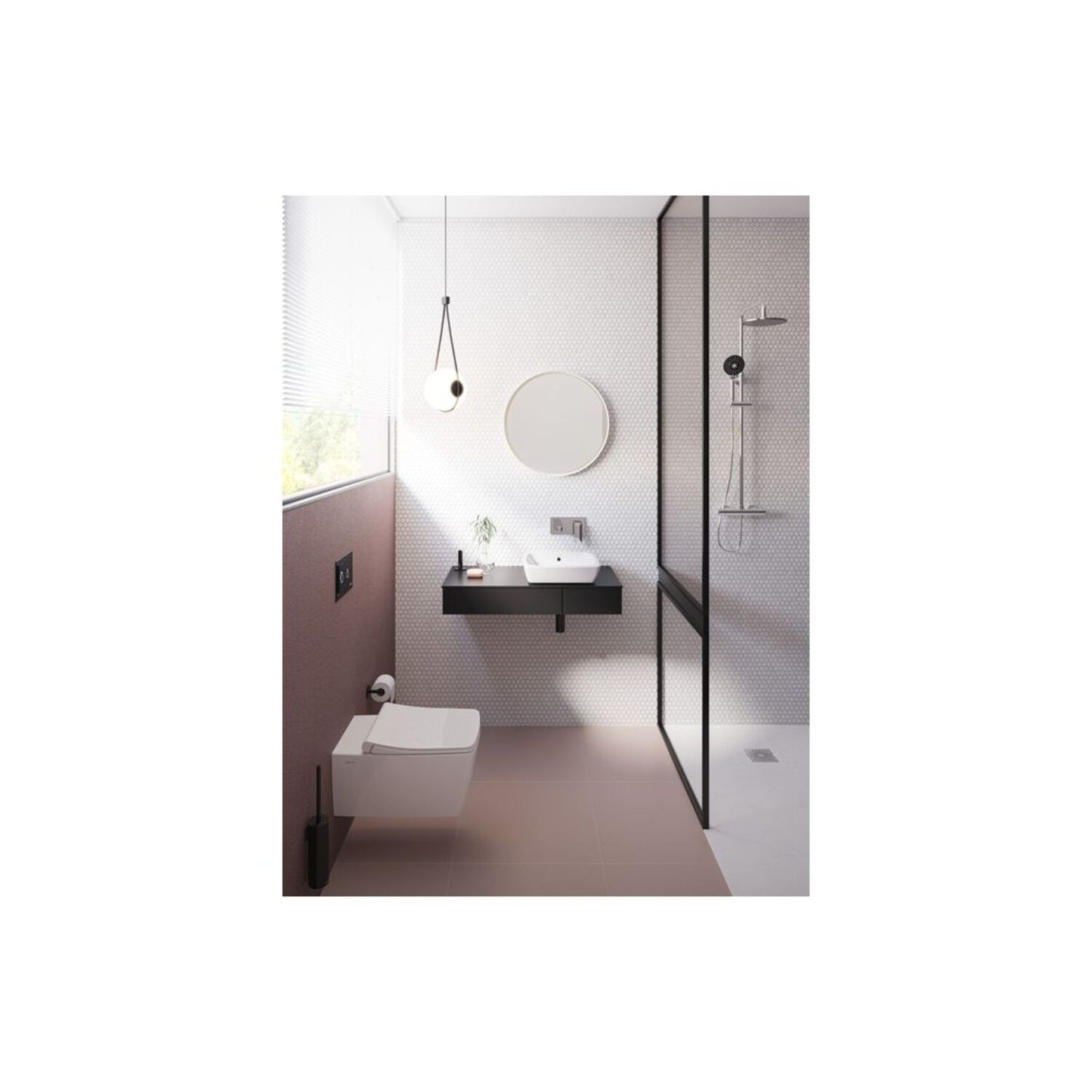 Vitra Root Square Wall Mounted Basin Mixer