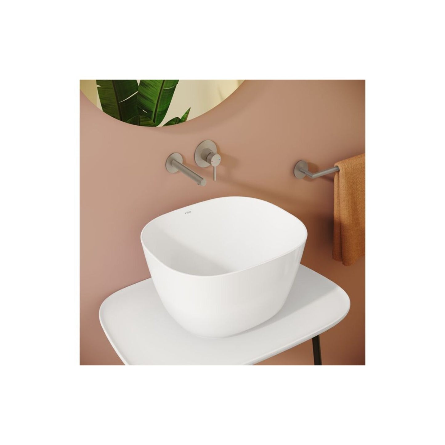 Vitra Origin Wall Mounted 2-Hole Basin Mixer