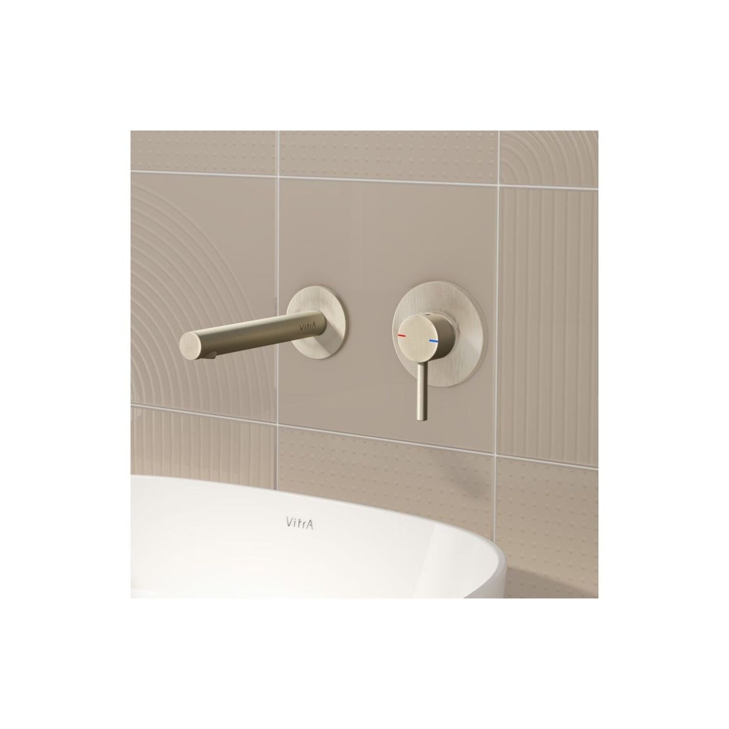 Vitra Origin Wall Mounted 2-Hole Basin Mixer