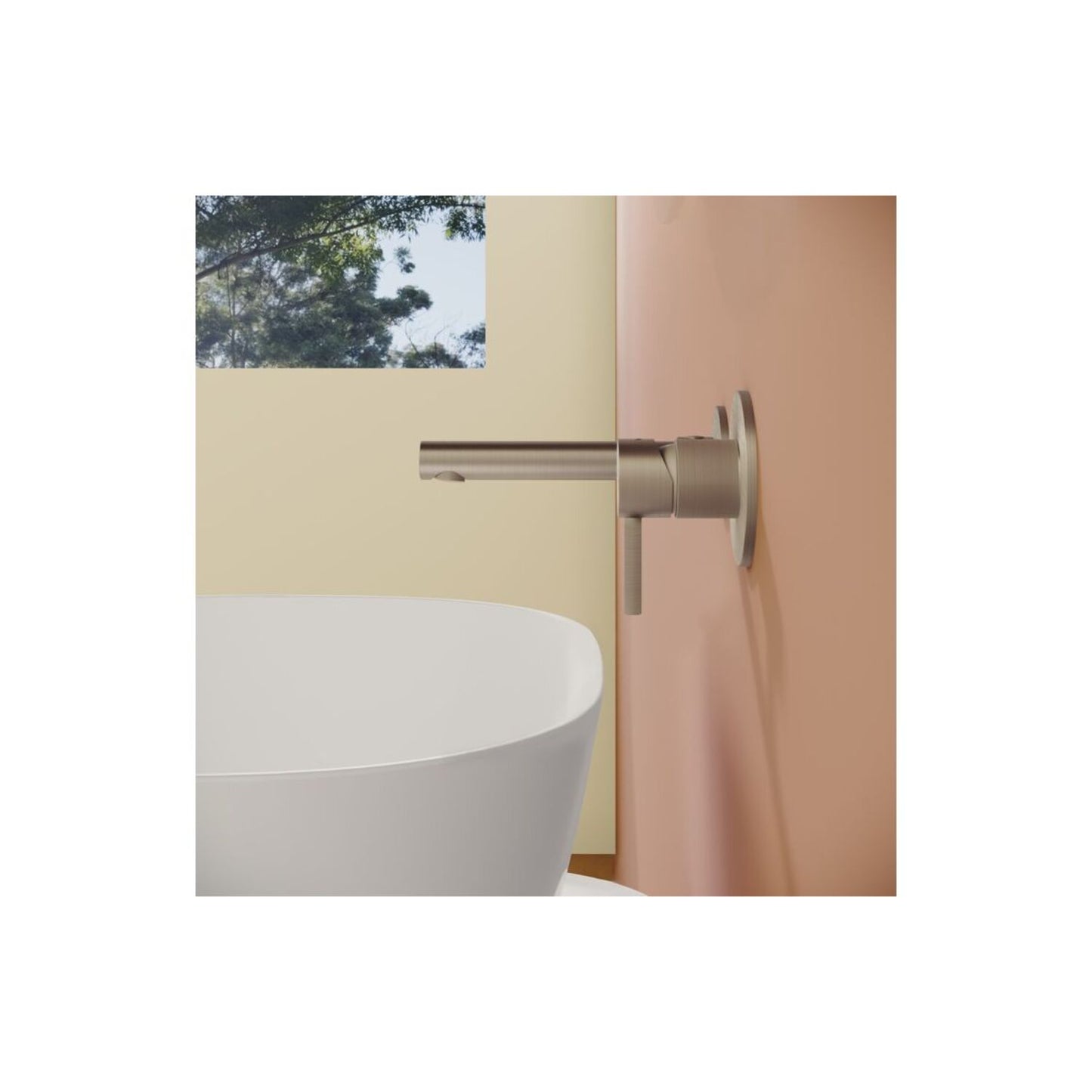 Vitra Origin Wall Mounted 2-Hole Basin Mixer