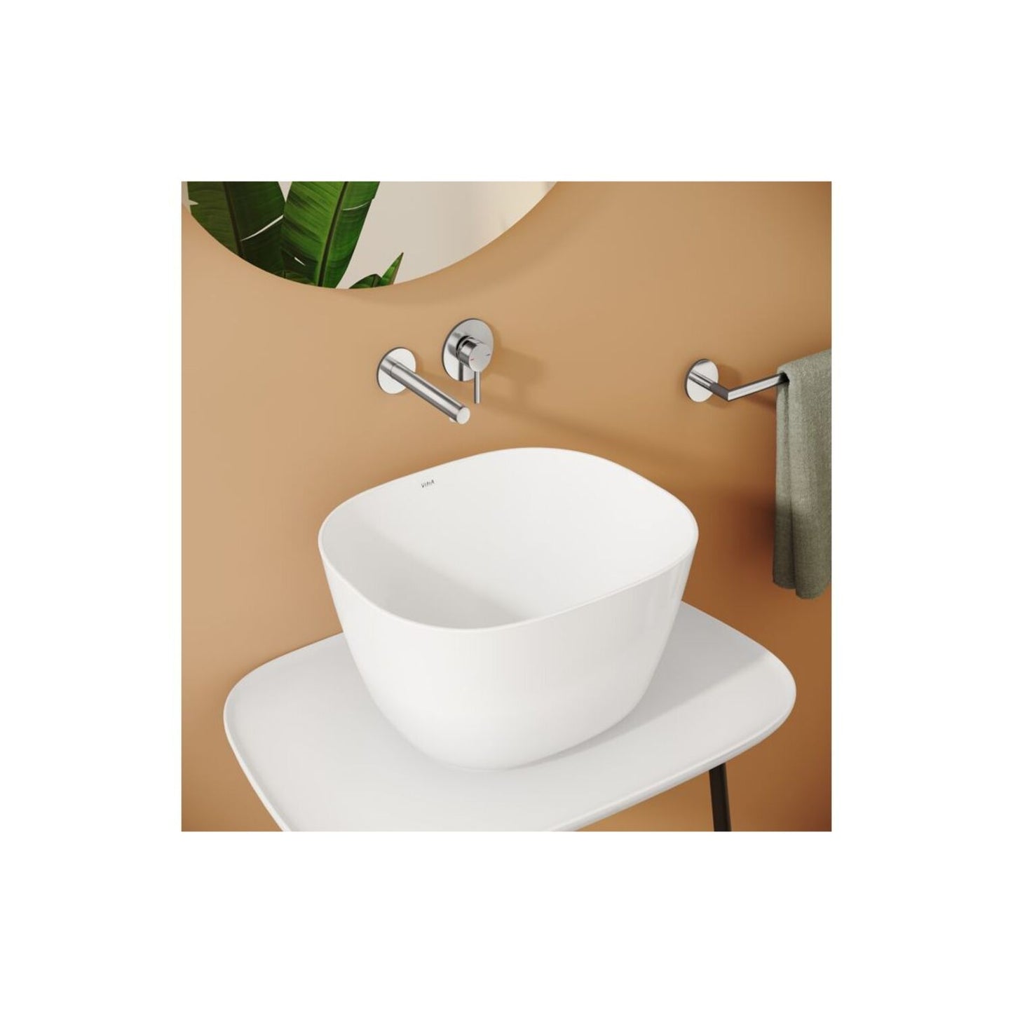 Vitra Origin Wall Mounted 2-Hole Basin Mixer