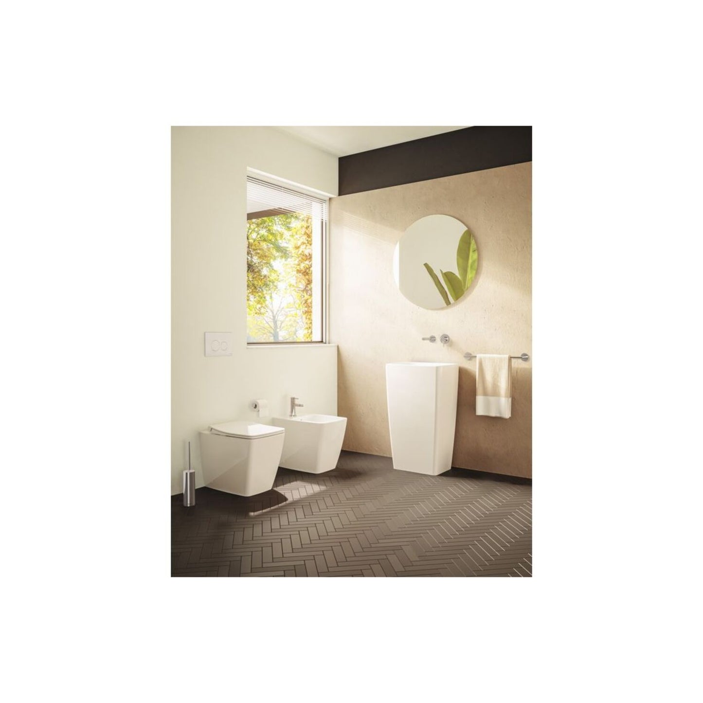 Vitra Origin Wall Mounted 2-Hole Basin Mixer