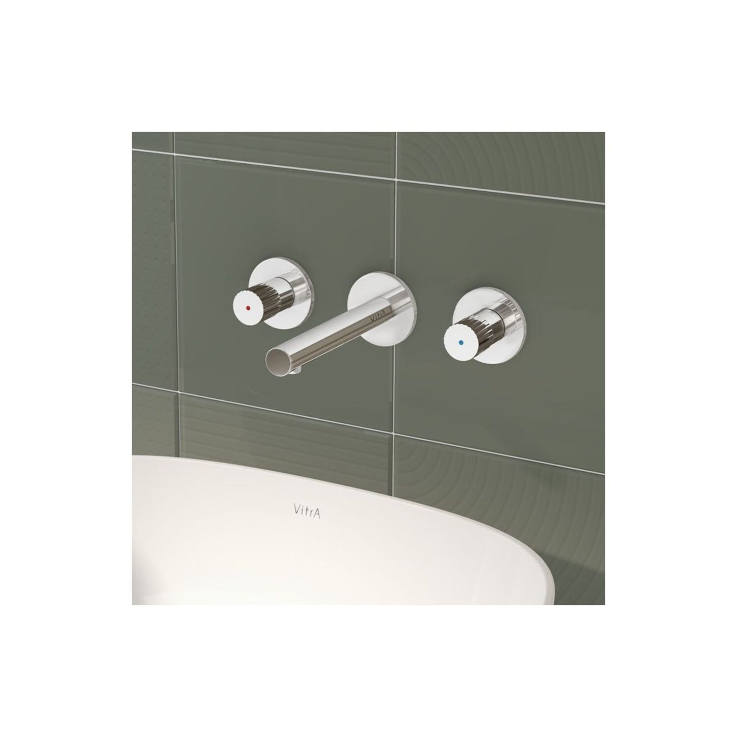 Vitra Origin Wall Mounted 3-Hole Basin Mixer