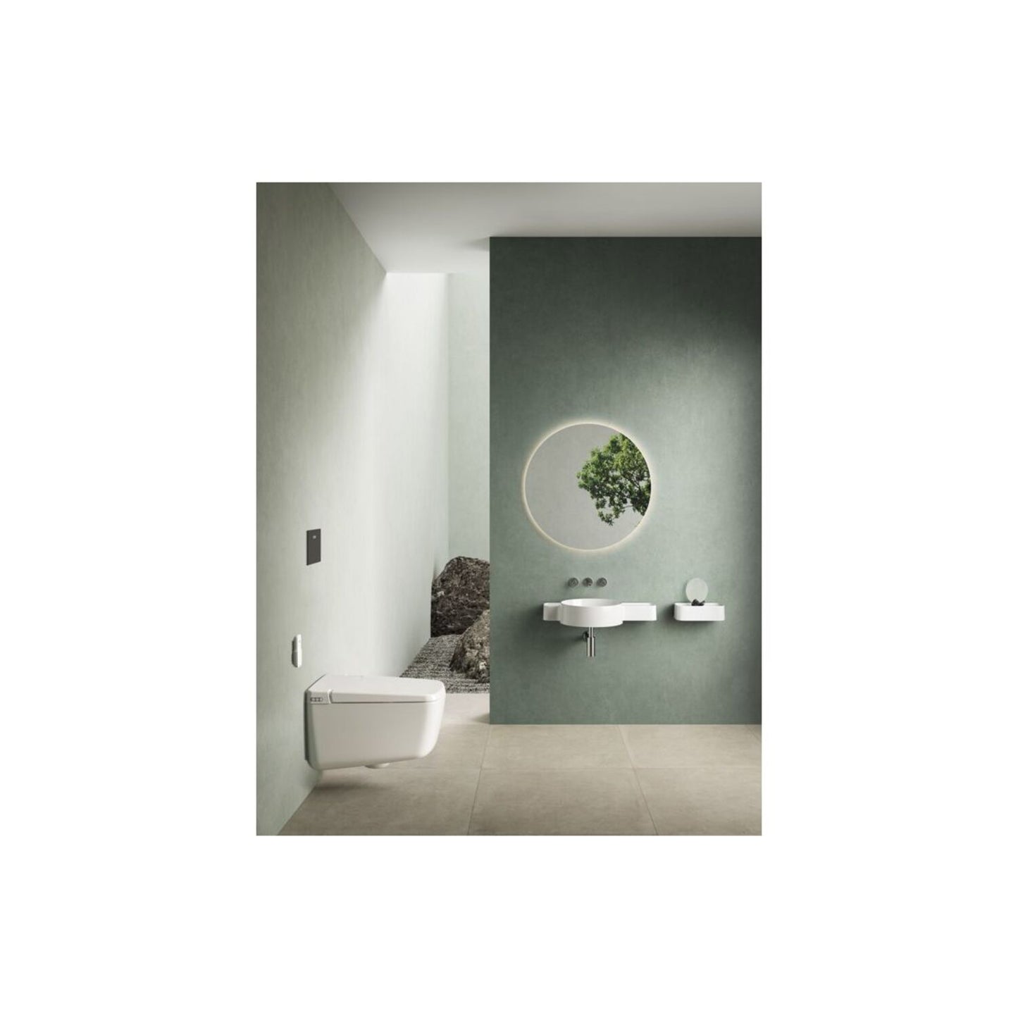 Vitra Origin Wall Mounted 3-Hole Basin Mixer