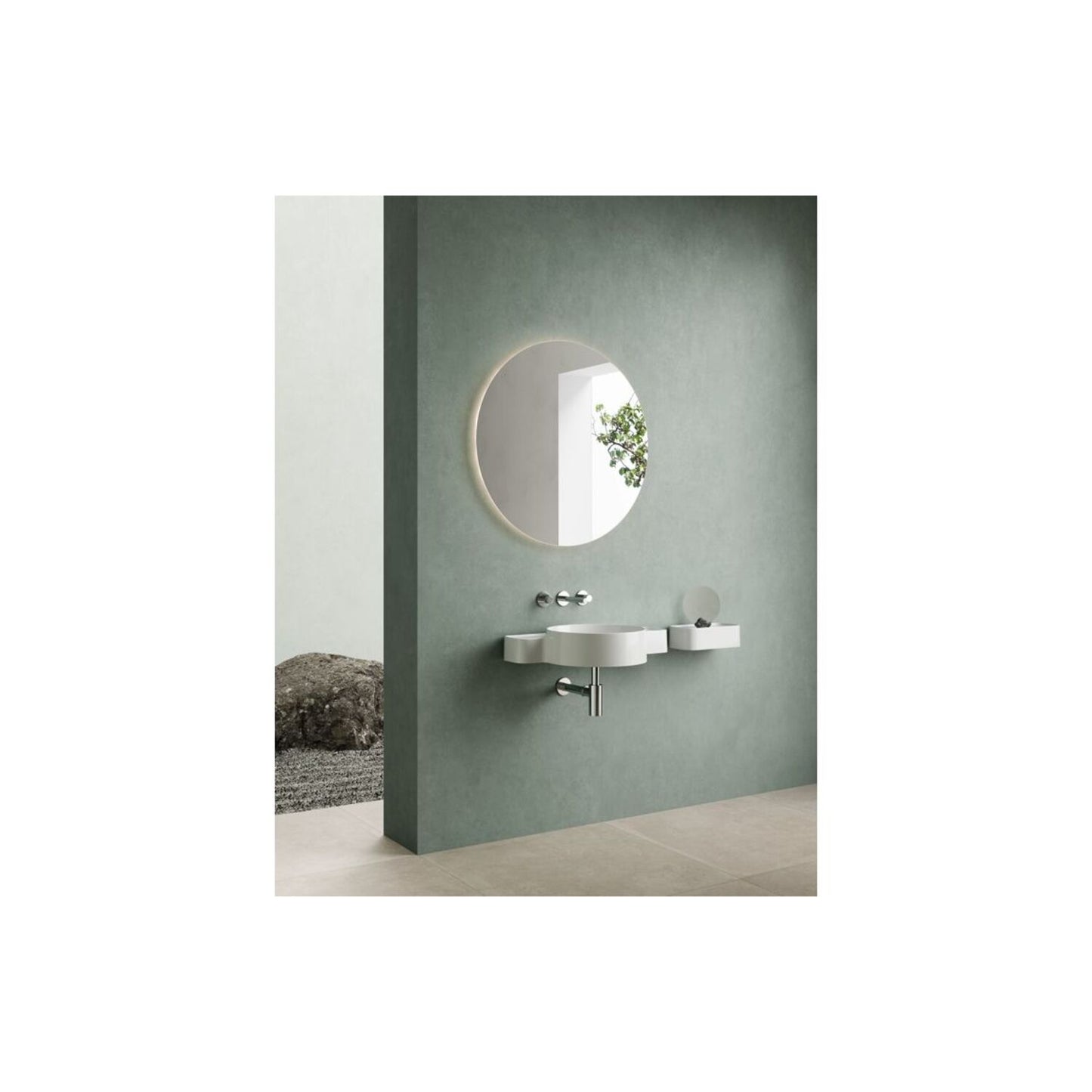 Vitra Origin Wall Mounted 3-Hole Basin Mixer
