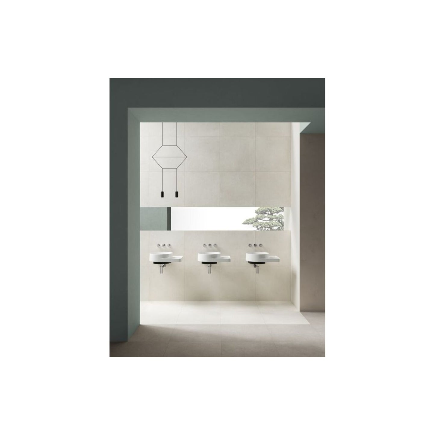 Vitra Origin Wall Mounted 3-Hole Basin Mixer