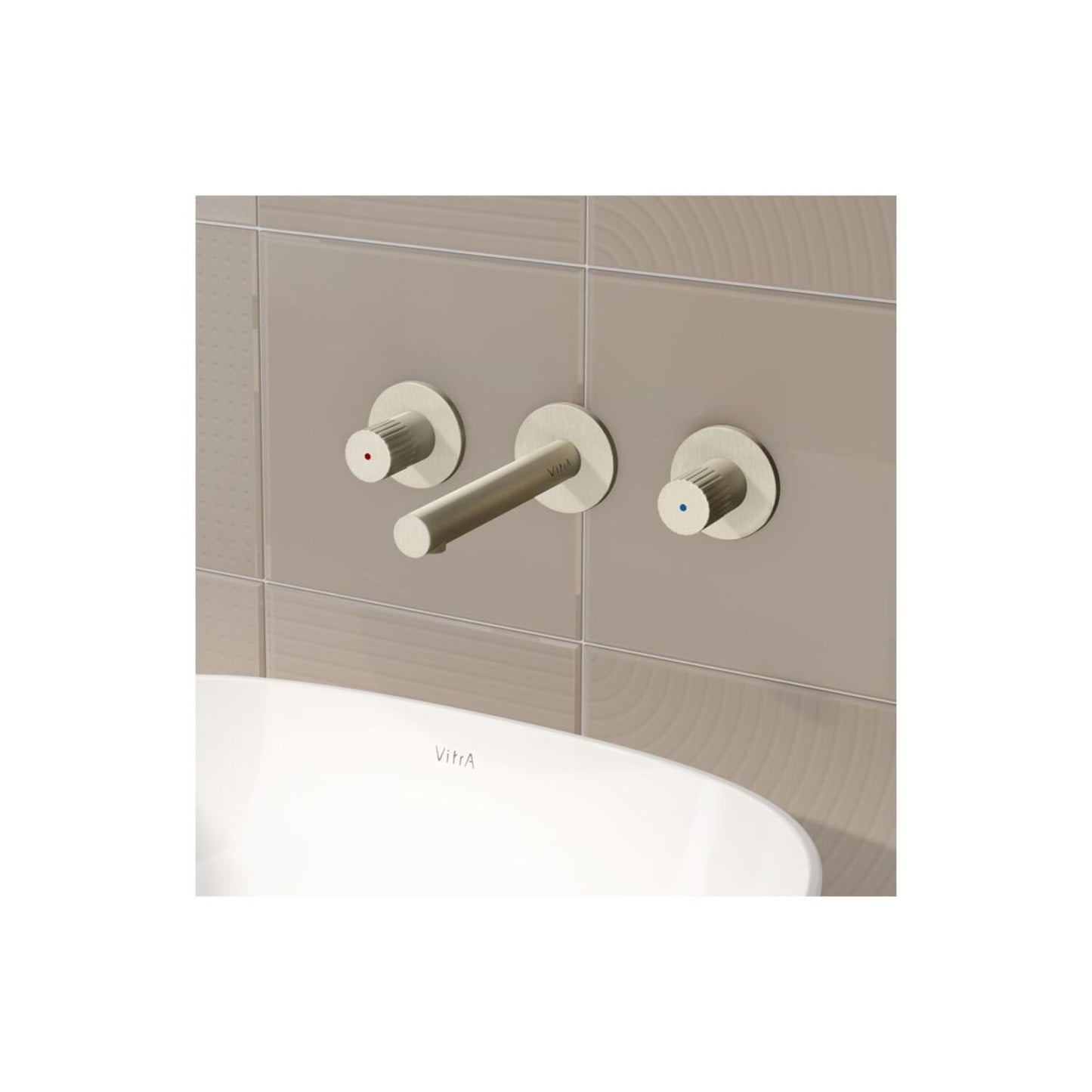Vitra Origin Wall Mounted 3-Hole Basin Mixer